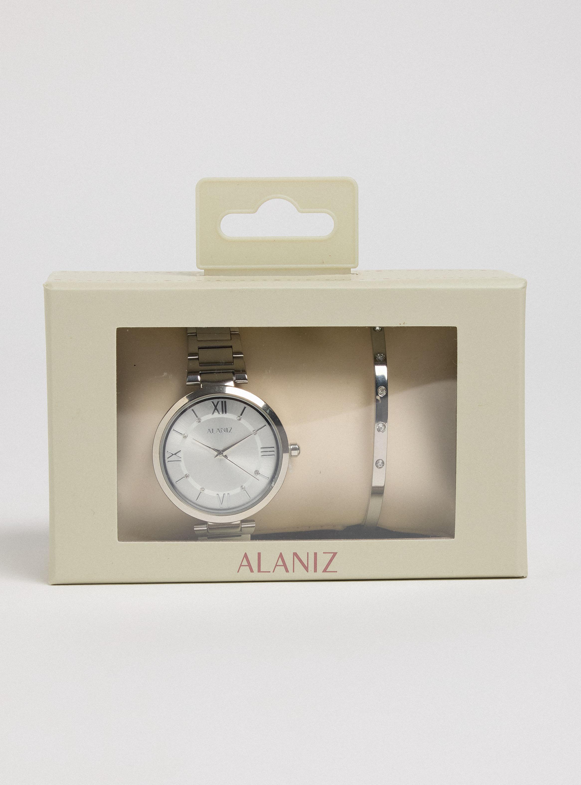 Pack Reloj Análogo Silver Mujer + Pulsera-5