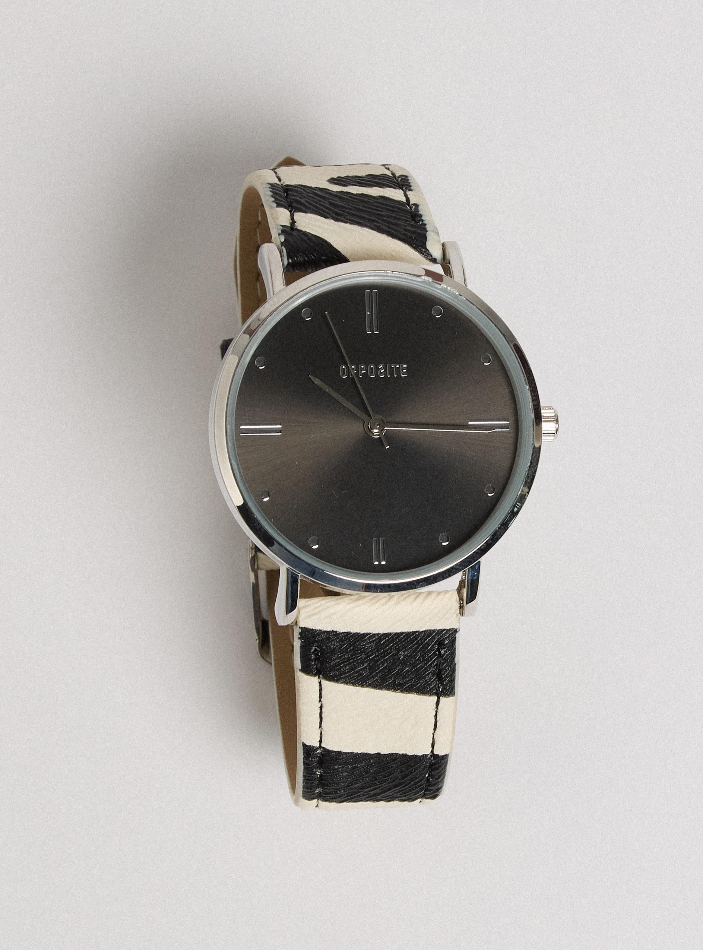 Reloj Análogo Silver Correa Animal Print Mujer-1