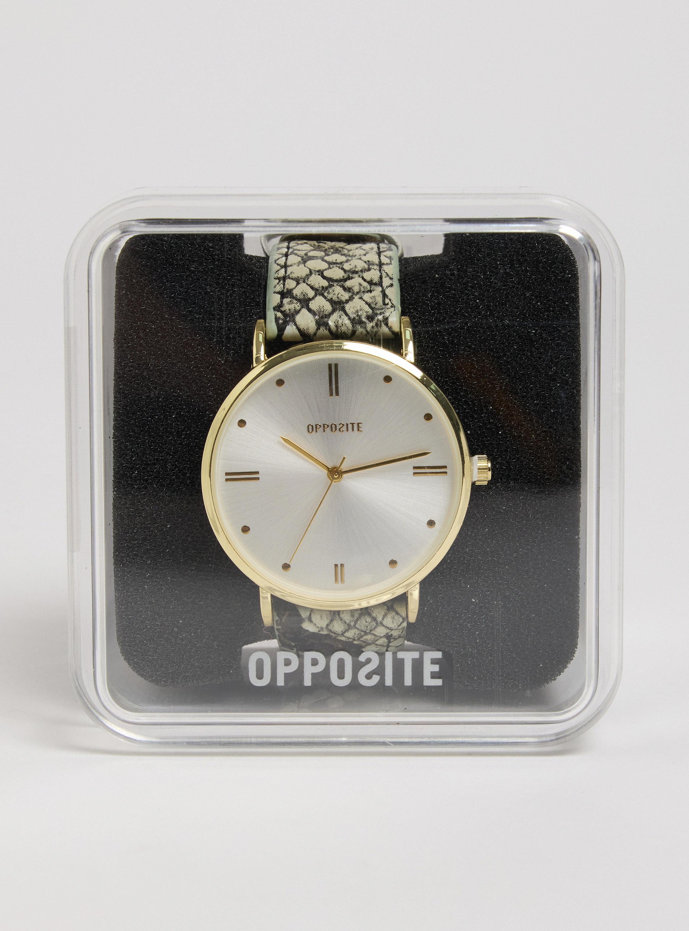 Reloj Análogo Gold Correa Animal Print Mujer-3