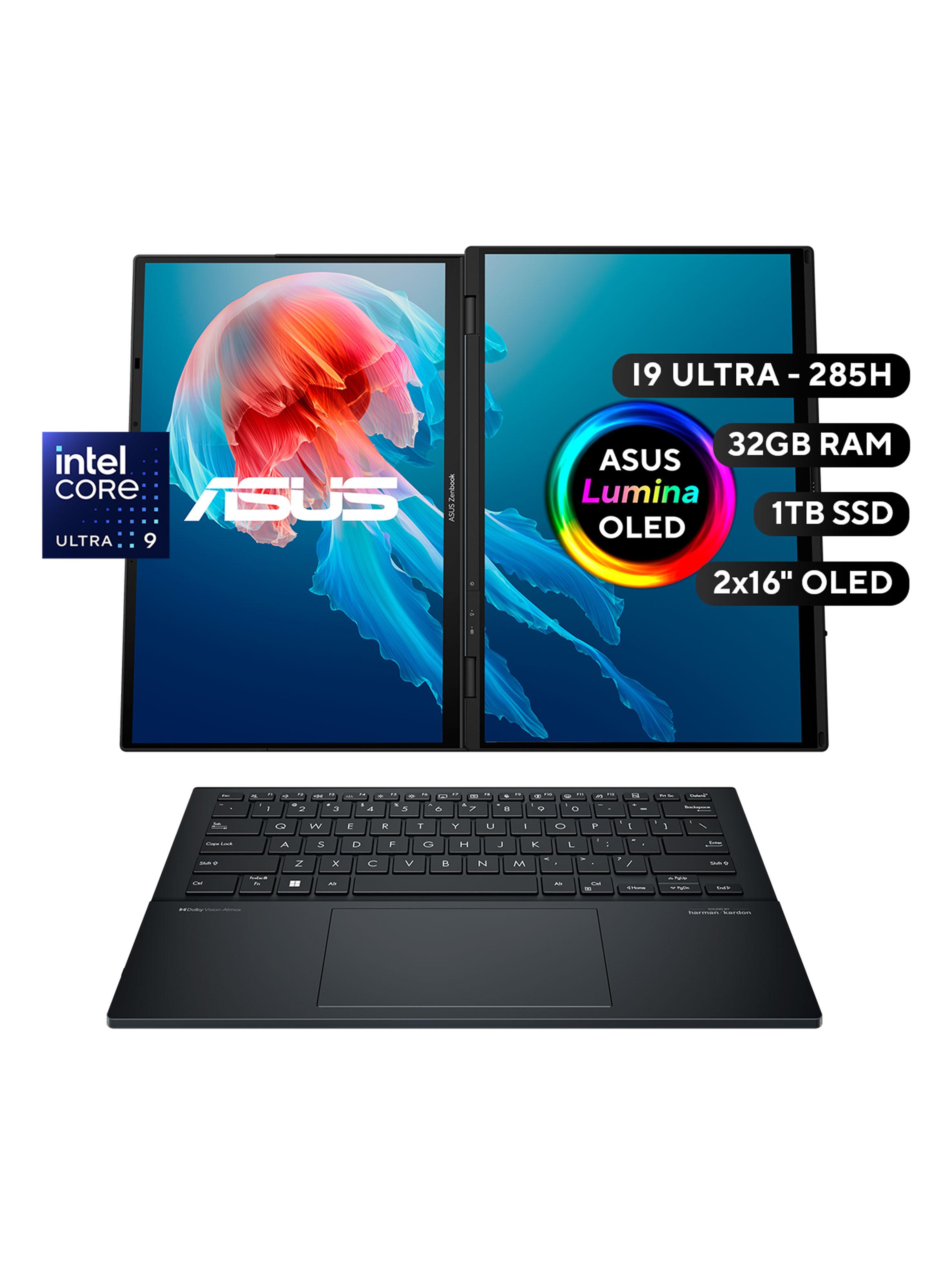 Notebook Zenbook Duo UX8406 Intel Core Ultra 9 32GB RAM 1TB SSD 14'' FHD 60Hz Pantalla Touch-1