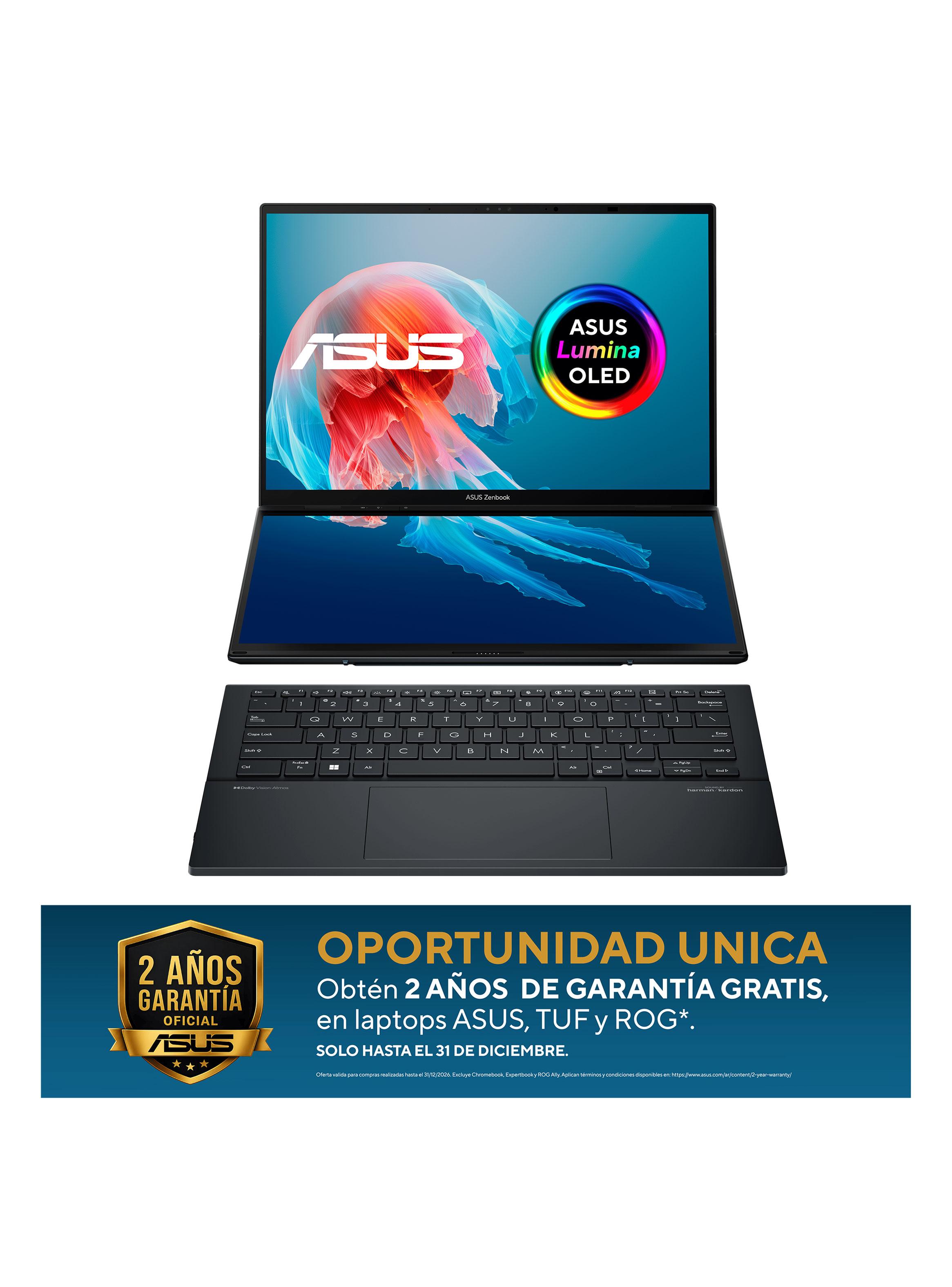 Notebook Zenbook Duo UX8406 Intel Core Ultra 9 32GB RAM 1TB SSD 14'' FHD 60Hz Pantalla Touch-2