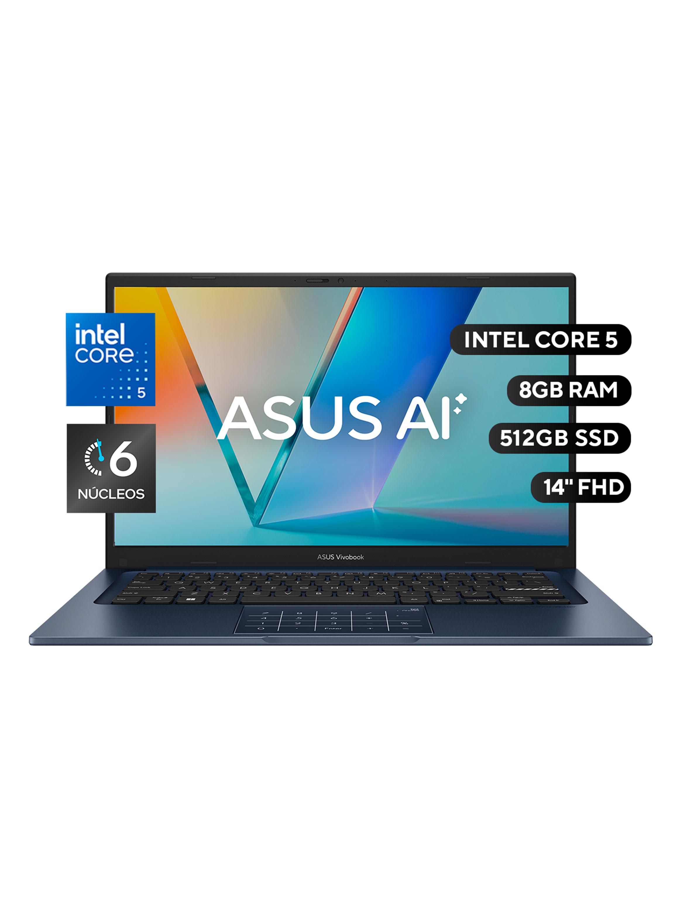 Notebook Vivobook 14 X1404 Intel Core 5 8GB RAM 512GB SSD 14'' FHD 60Hz-1