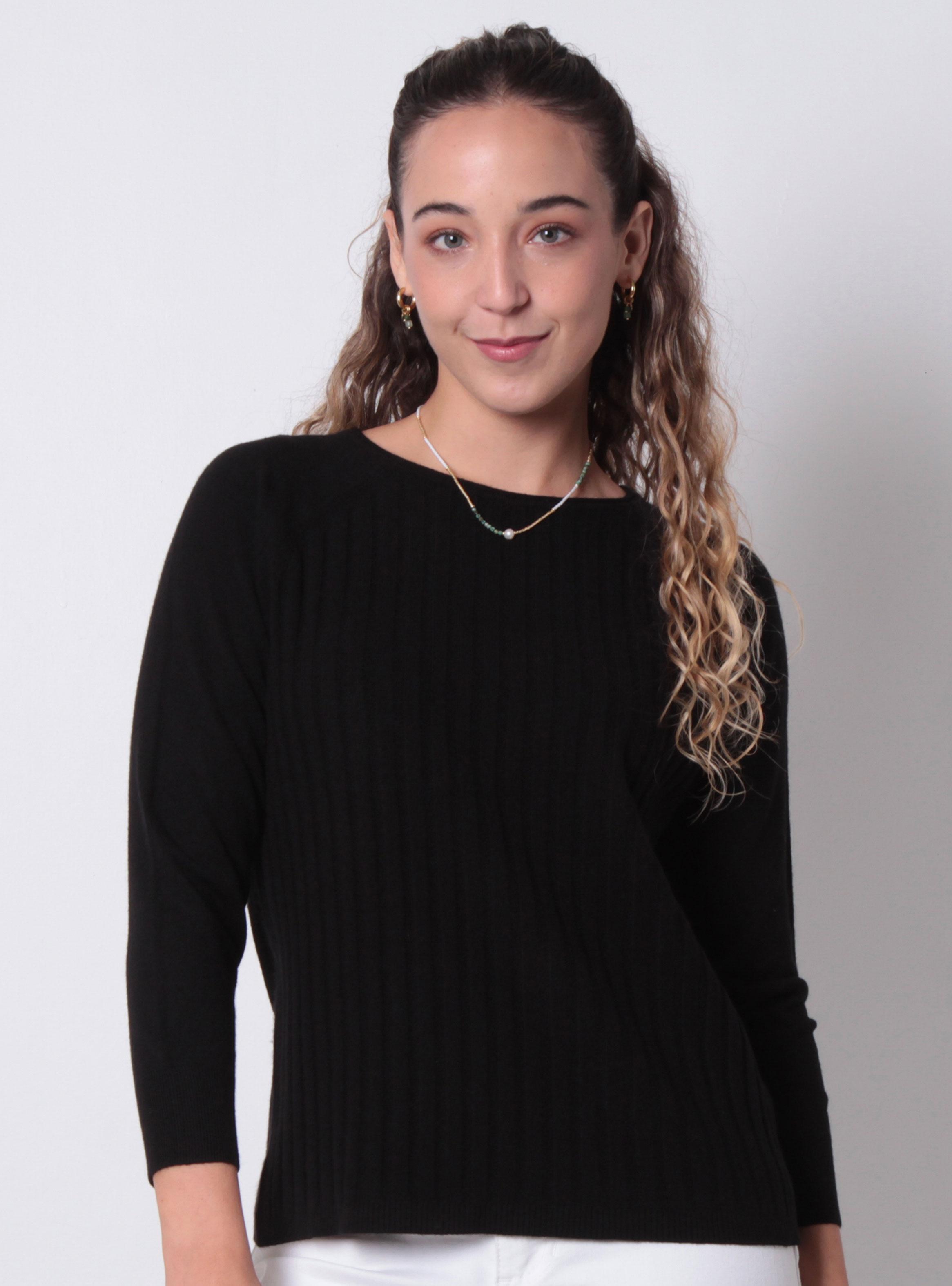 Sweater Manga 3/4 Básico y Escote Redondo-0