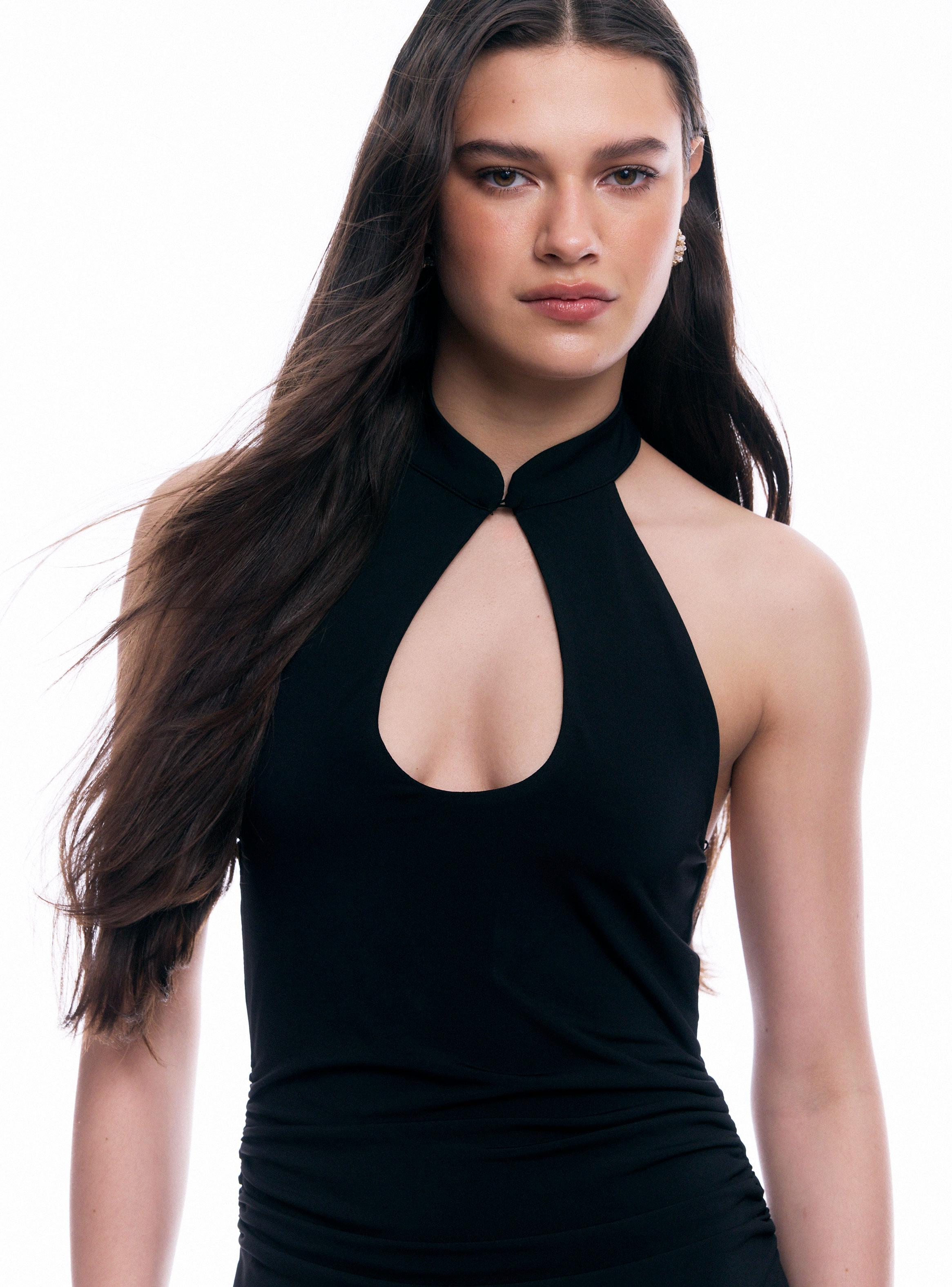 Vestido Halter Escote Gota-2