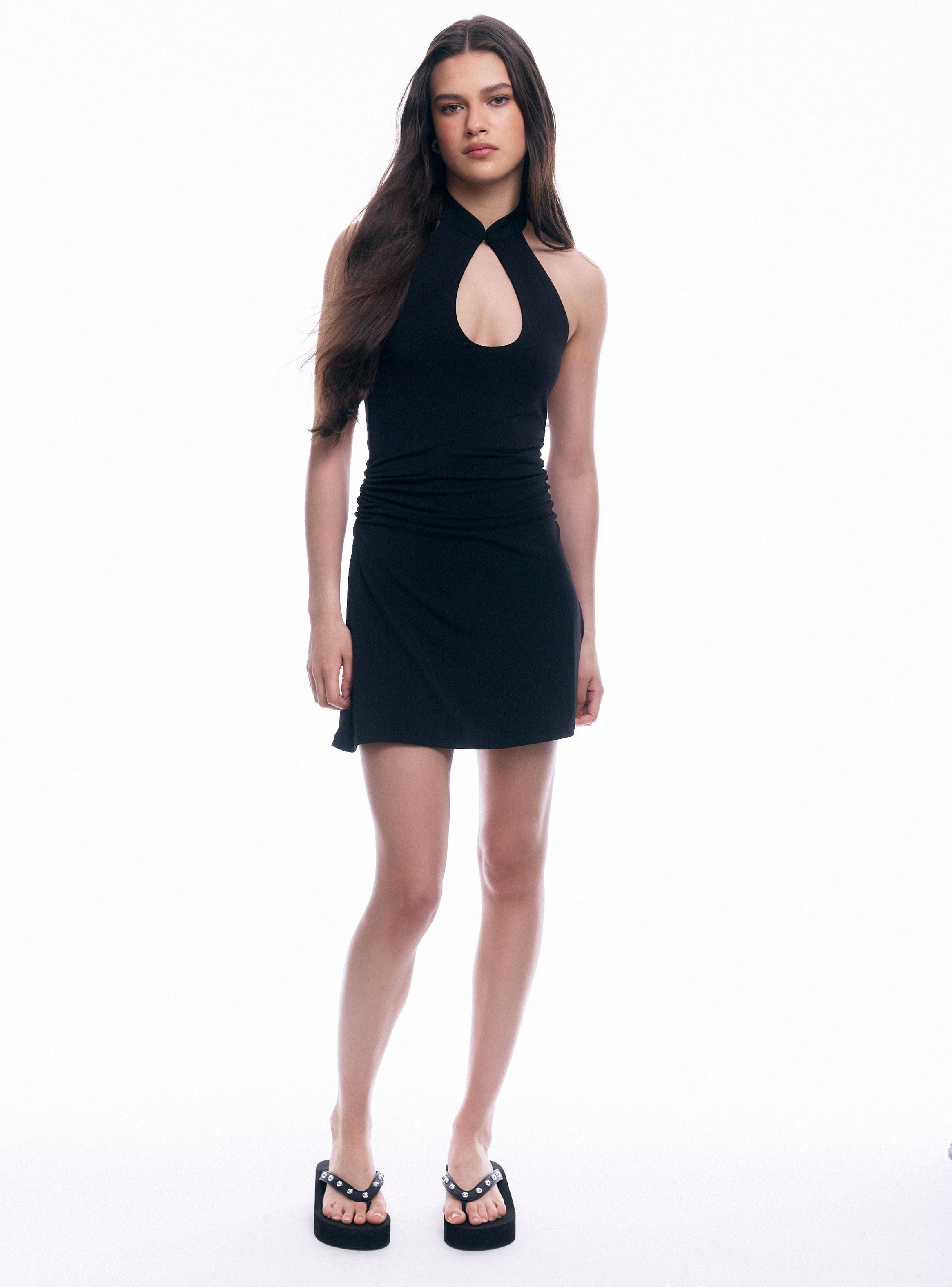 Vestido Halter Escote Gota-4