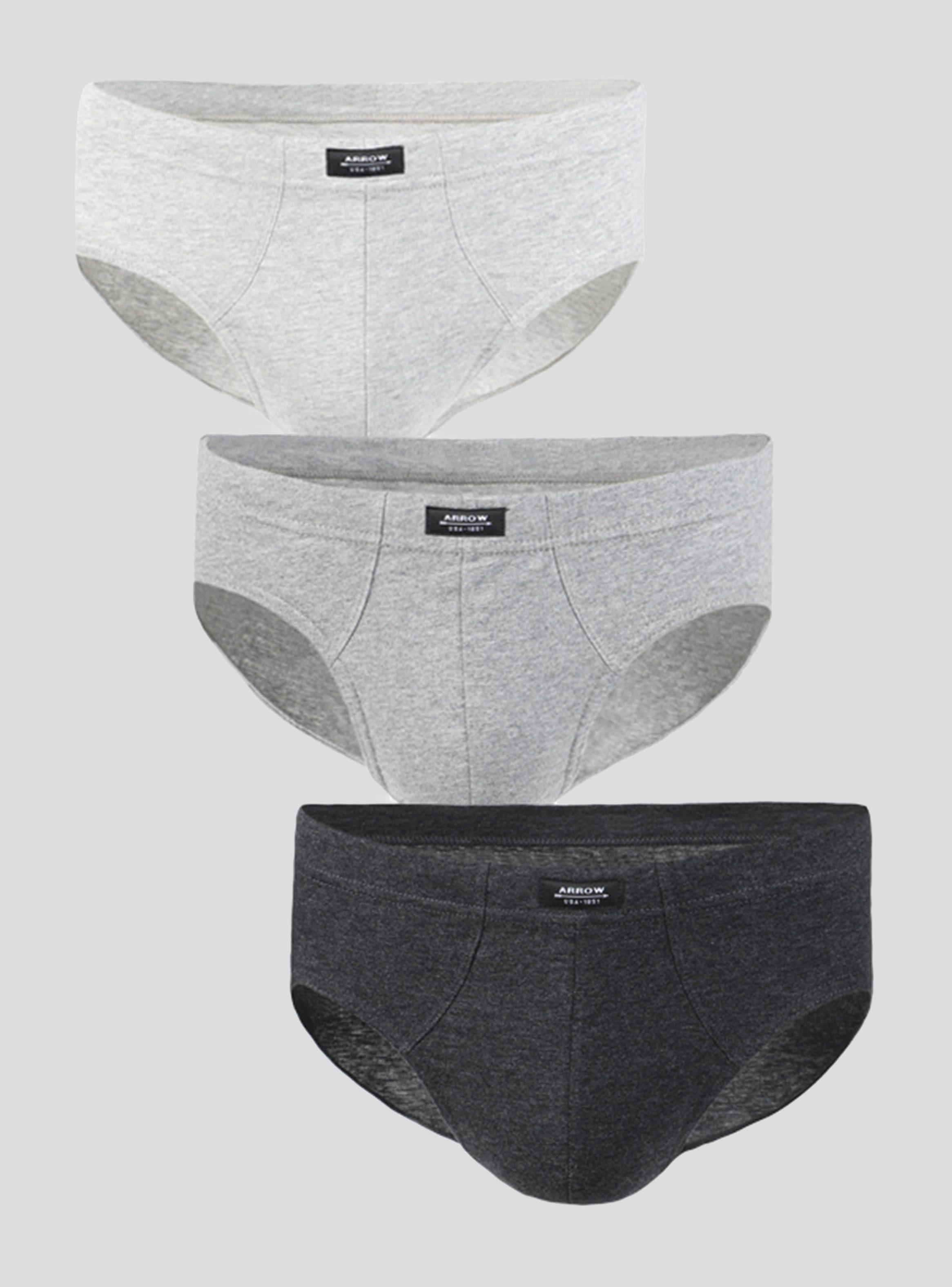 Tripack Slip Liso Algodón Classic Arrow-0