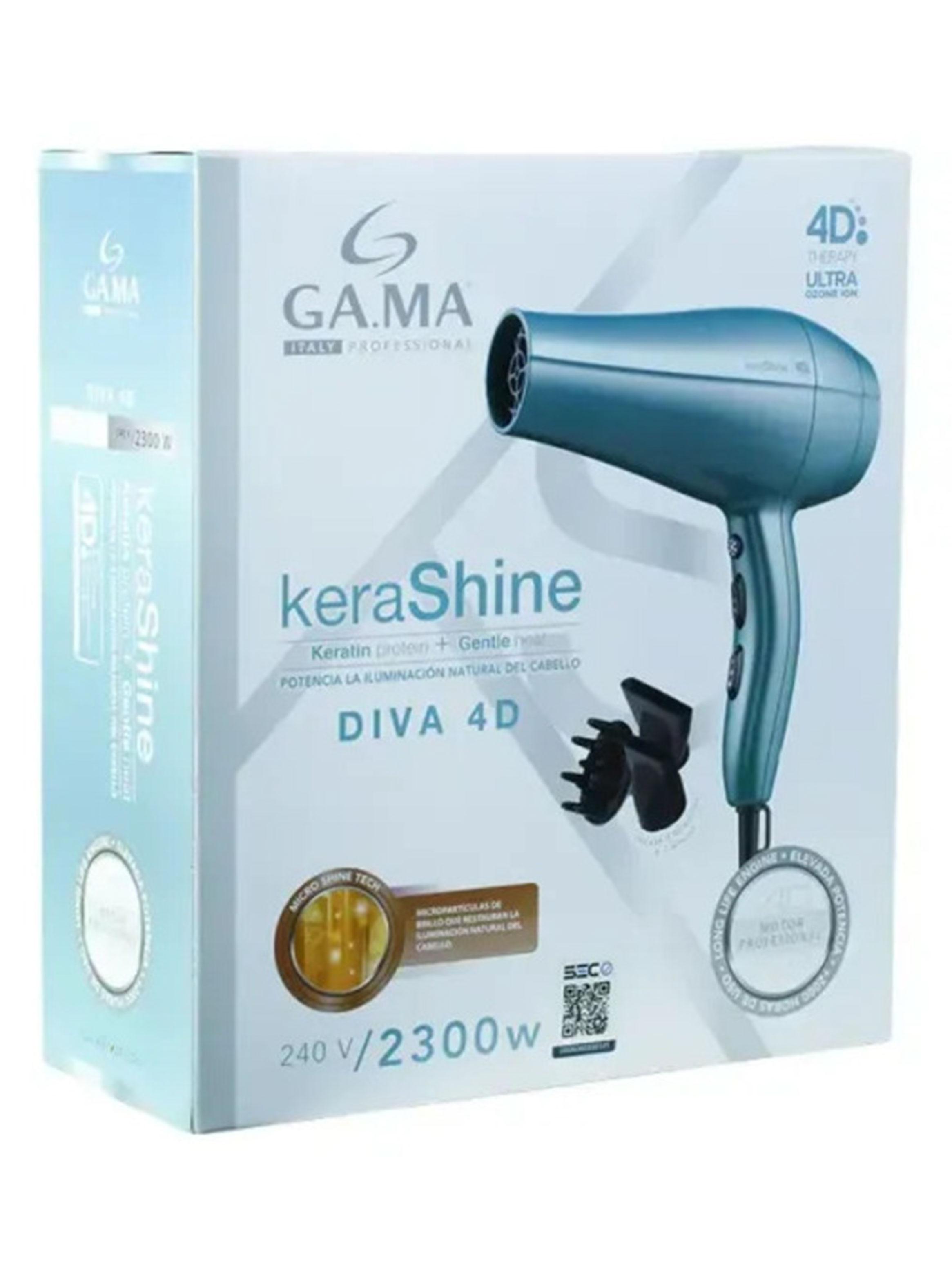 Secador de Pelo Diva 4D Kera Shine Turquesa-3