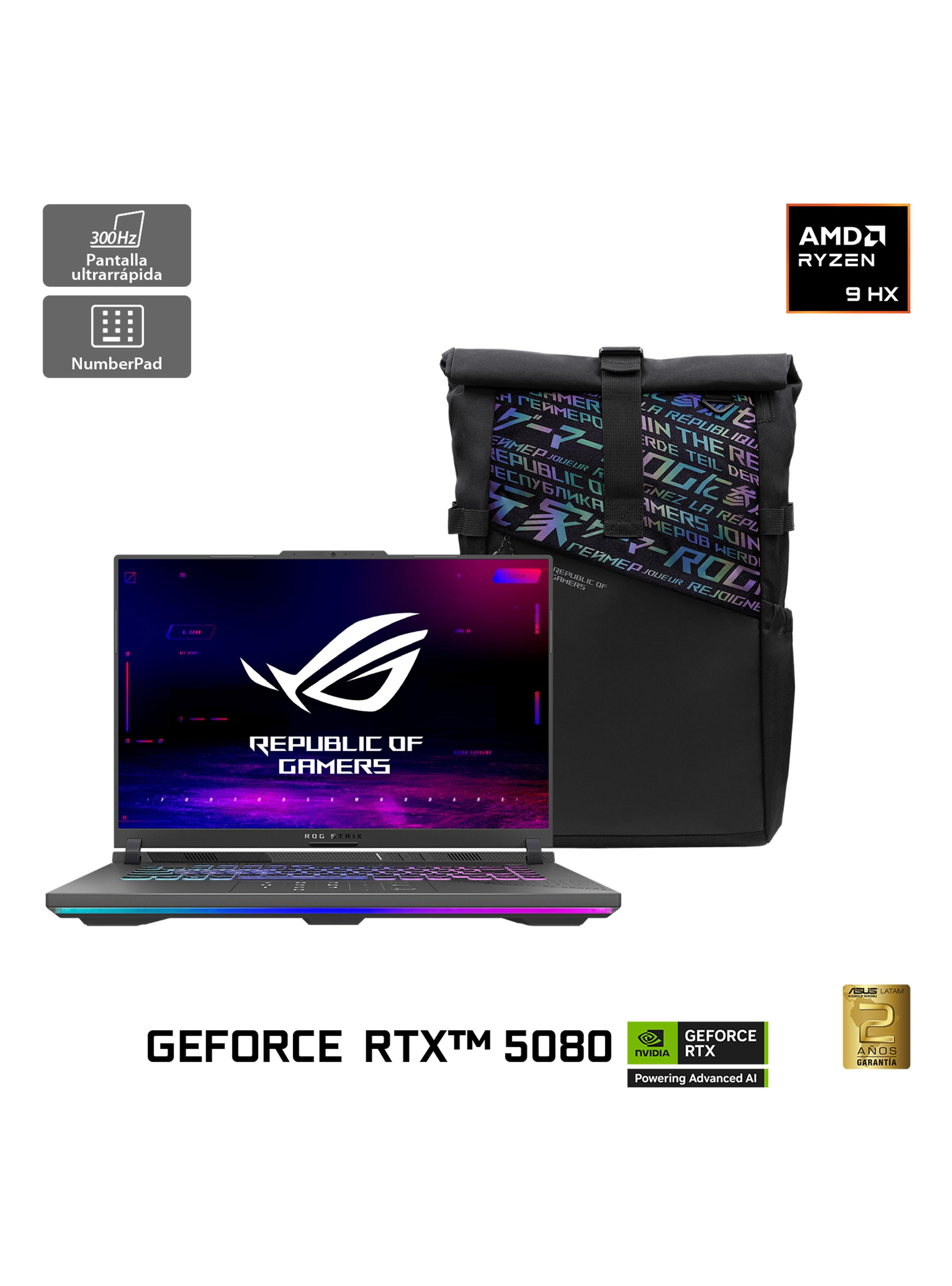 Notebook Gamer ROG Strix G16 G614 AMD Ryzen 9 NVIDIA RTX 5080 32GB RAM 1TB SSD 16'' 2.5K 300Hz-2