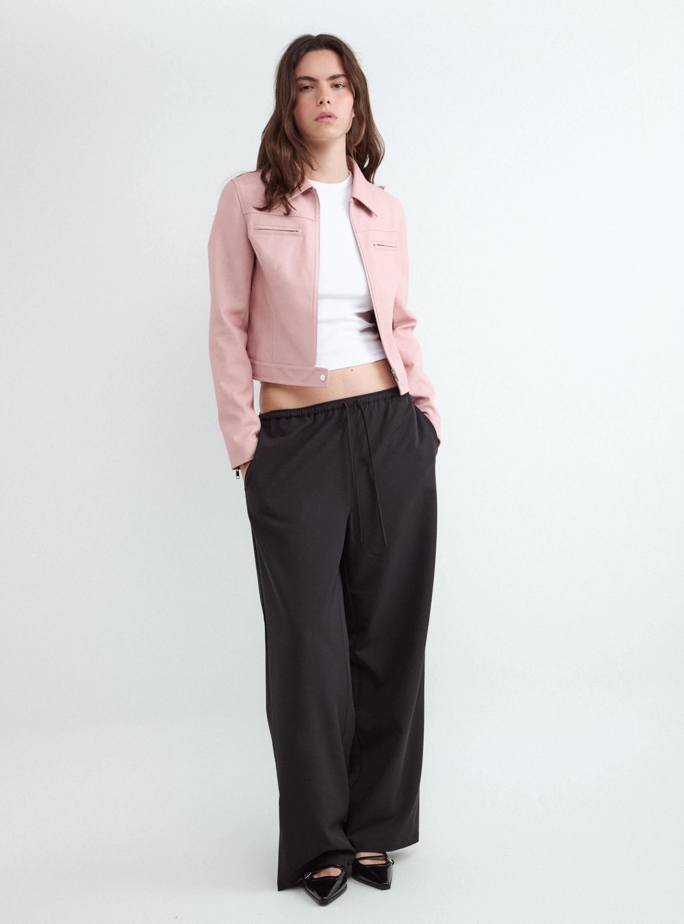 Chaqueta Bolsillos Top con Cierre-4
