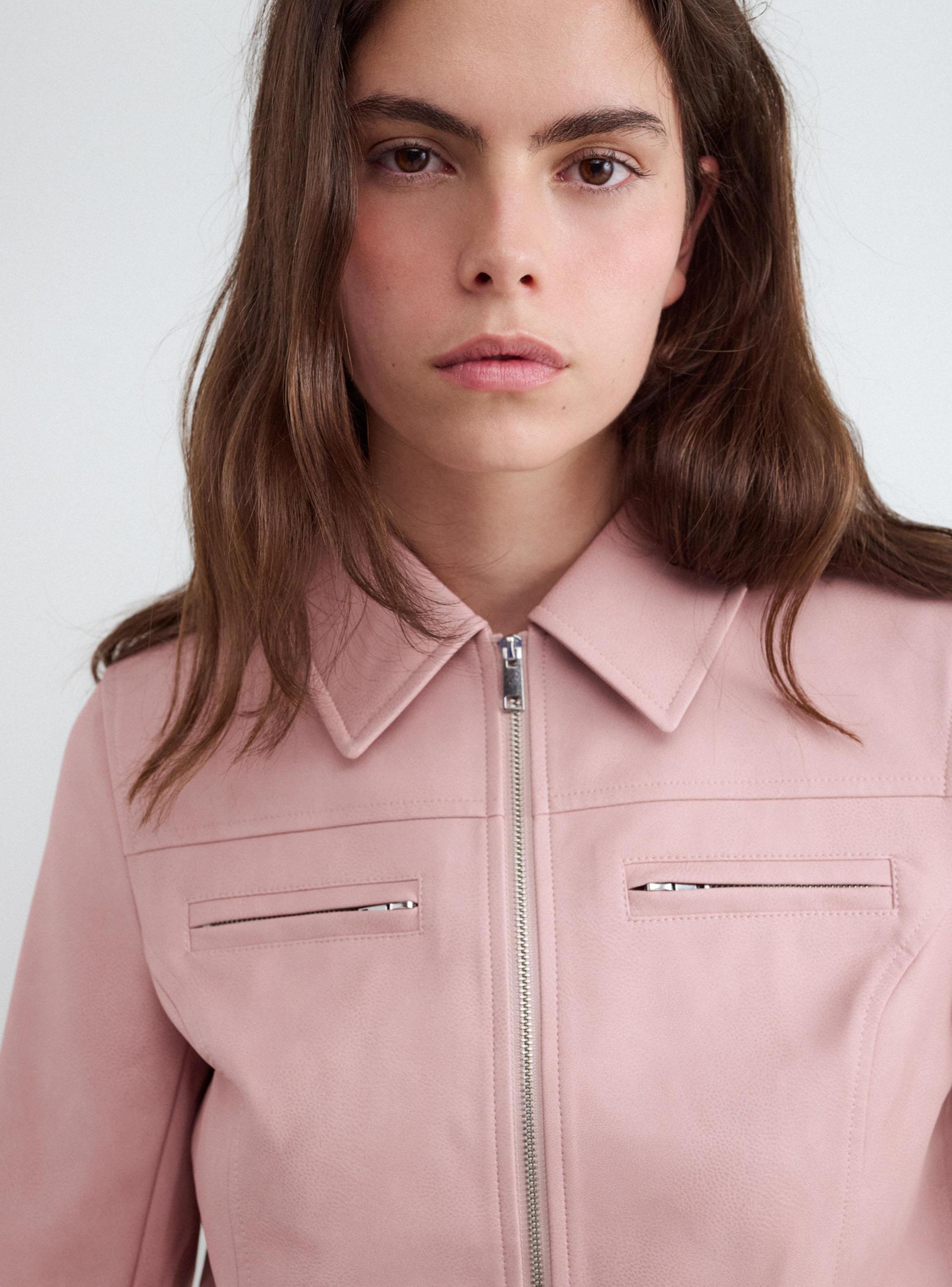 Chaqueta Bolsillos Top con Cierre-3