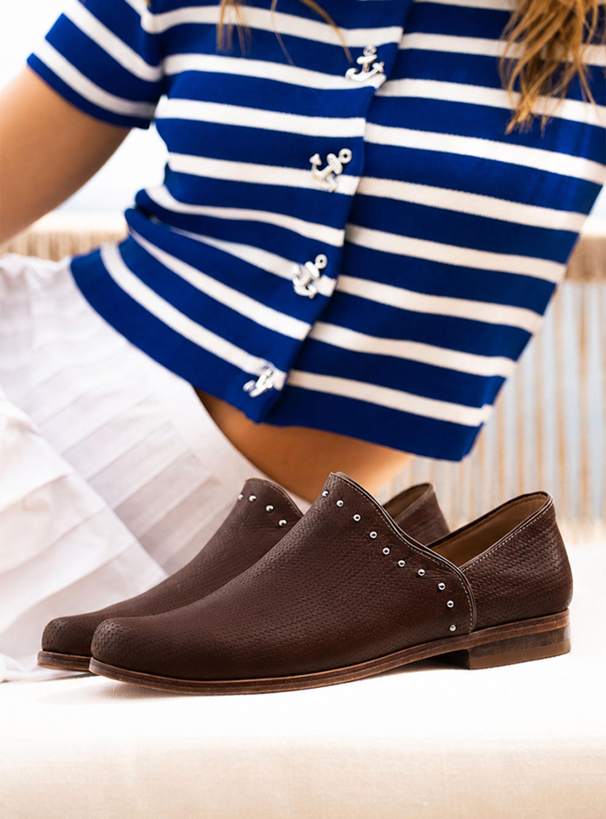 Zapato Casual Cuero Galena Signature Moro Mujer-2