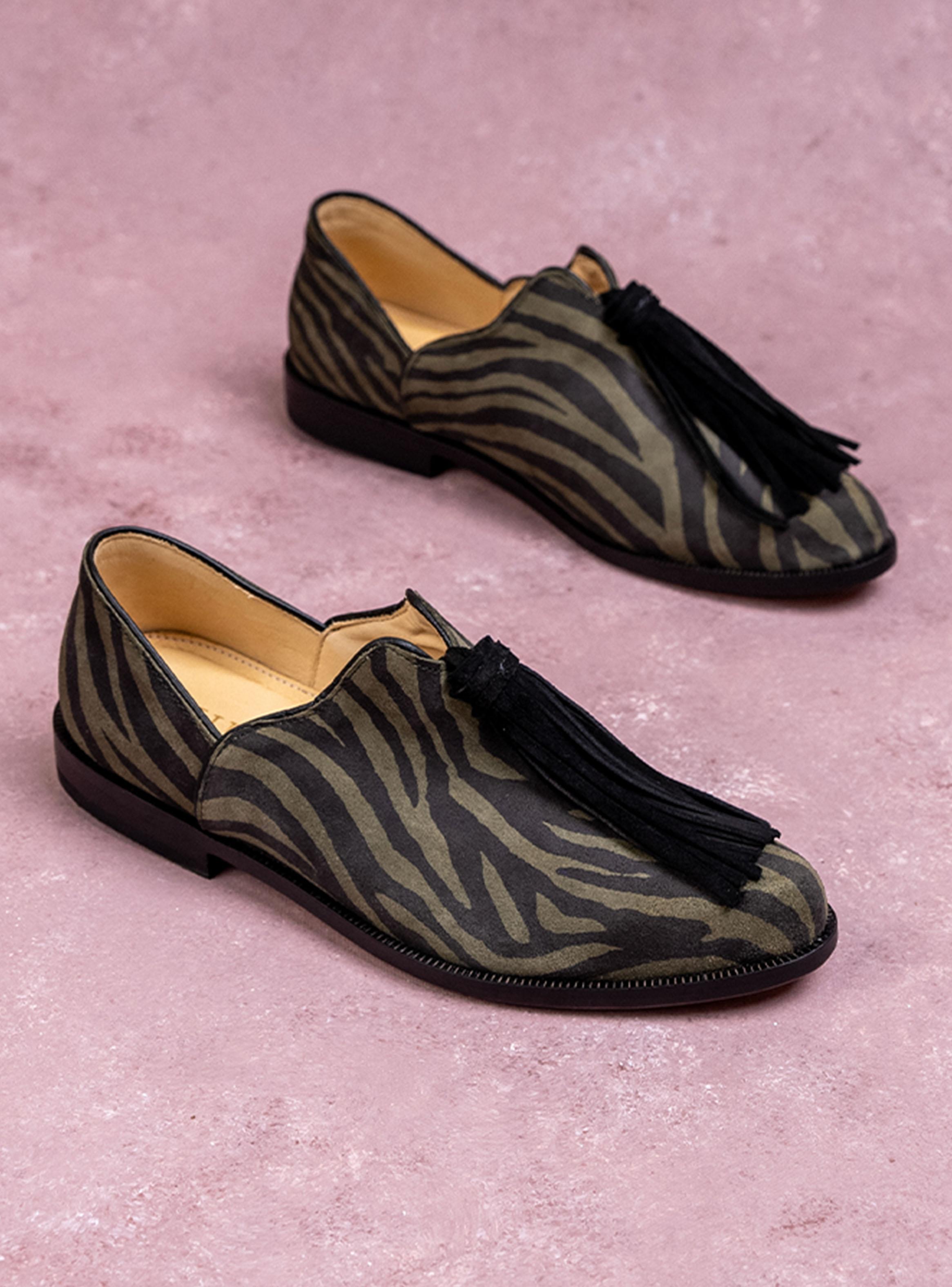 Zapato Casual Cuero Maida Cebra Mujer-2