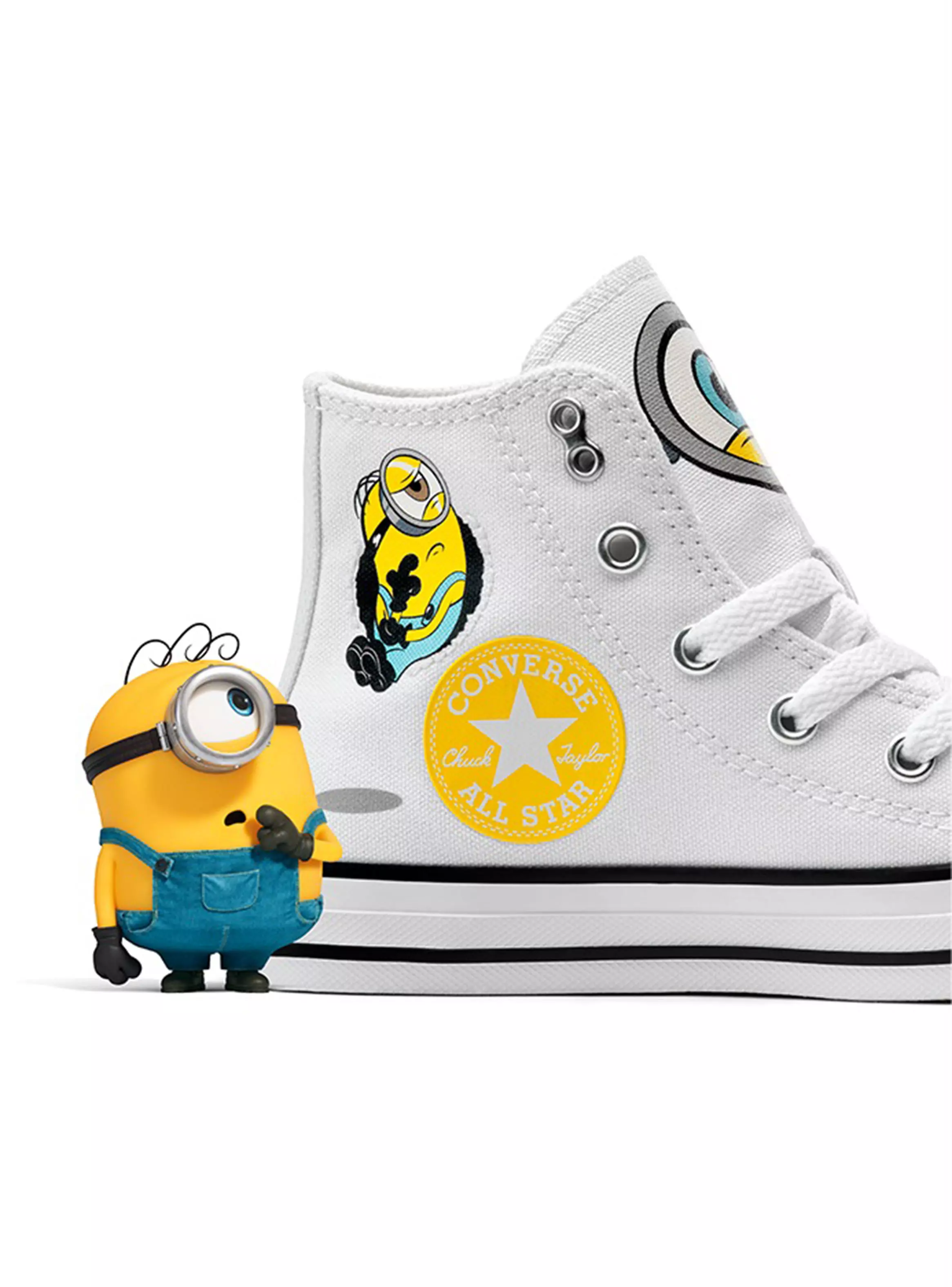 Zapatilla Urbana Minions Print Chuck Taylor All Star Niños-3