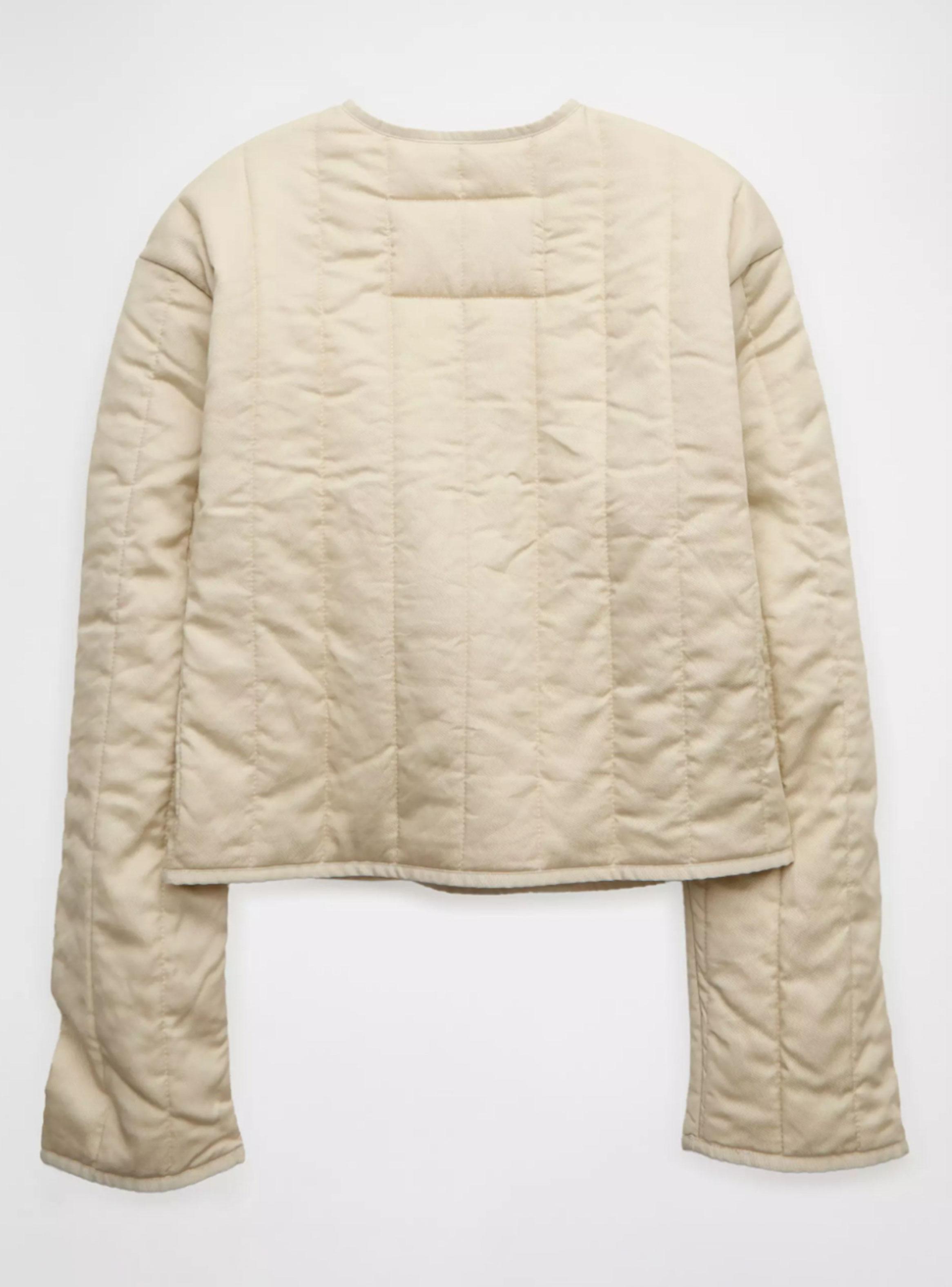 Chaqueta Ae Acolchada Botón y Bolsillo-4