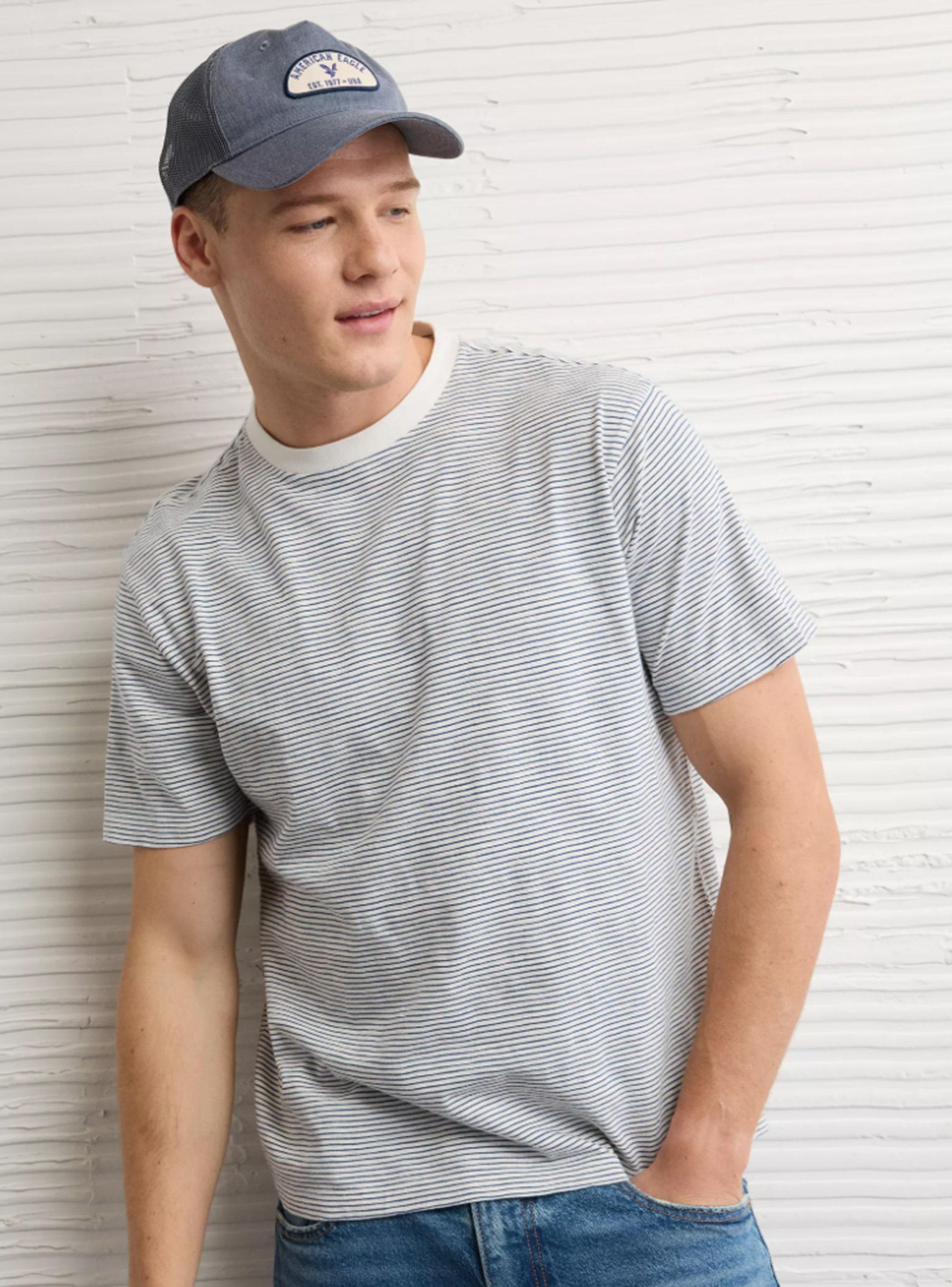 Polera AE Cuello Redondo Rayada-0