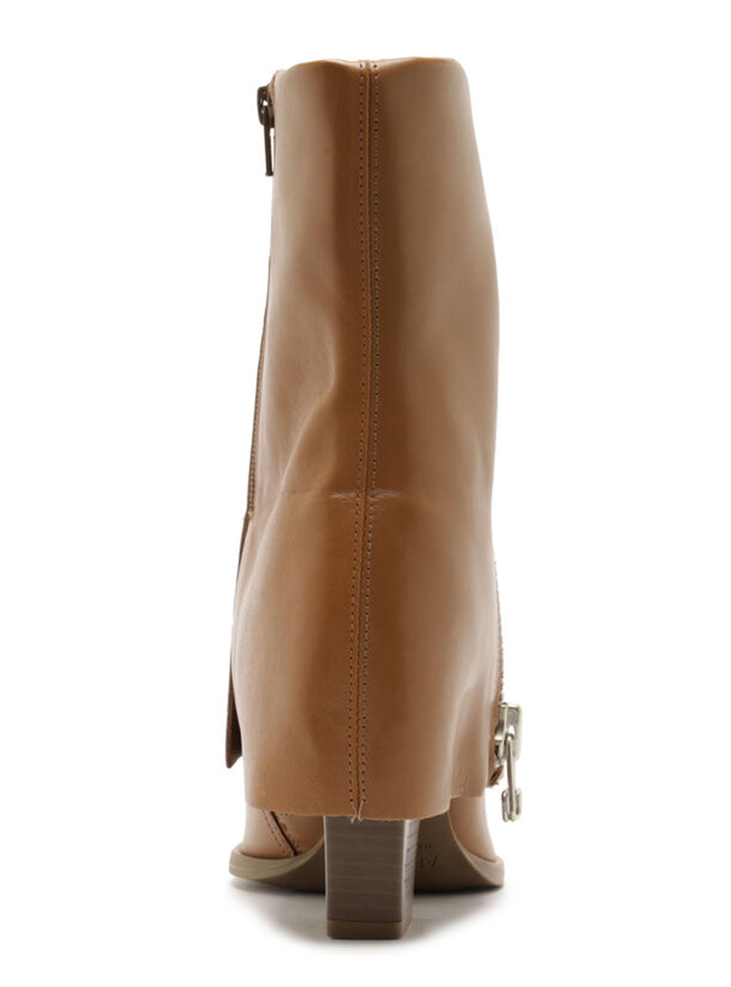 Botín Polonia Camel Cuero Mujer-3