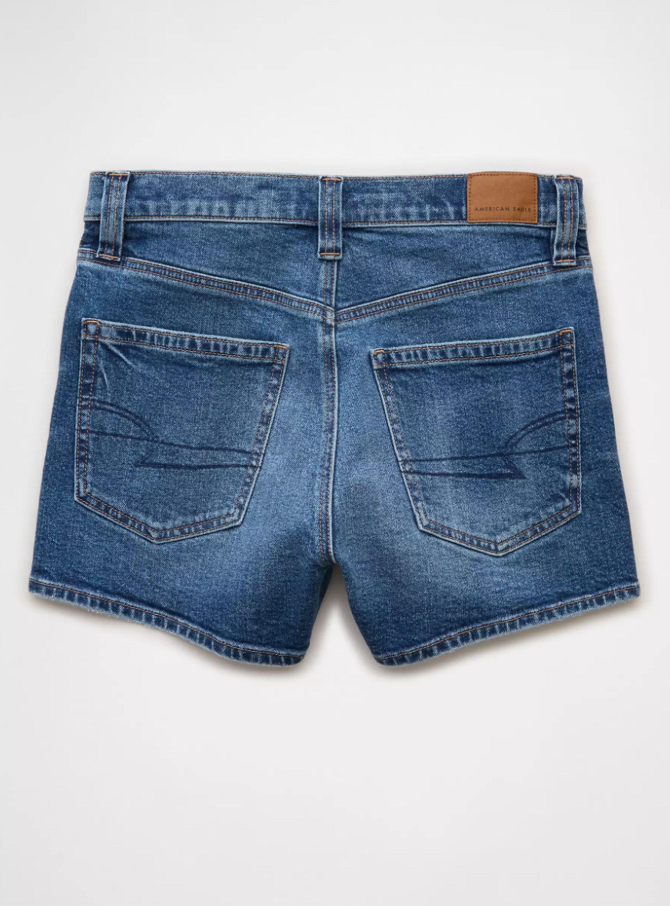Short Ae Jeans Bolsillos Patchwork-4
