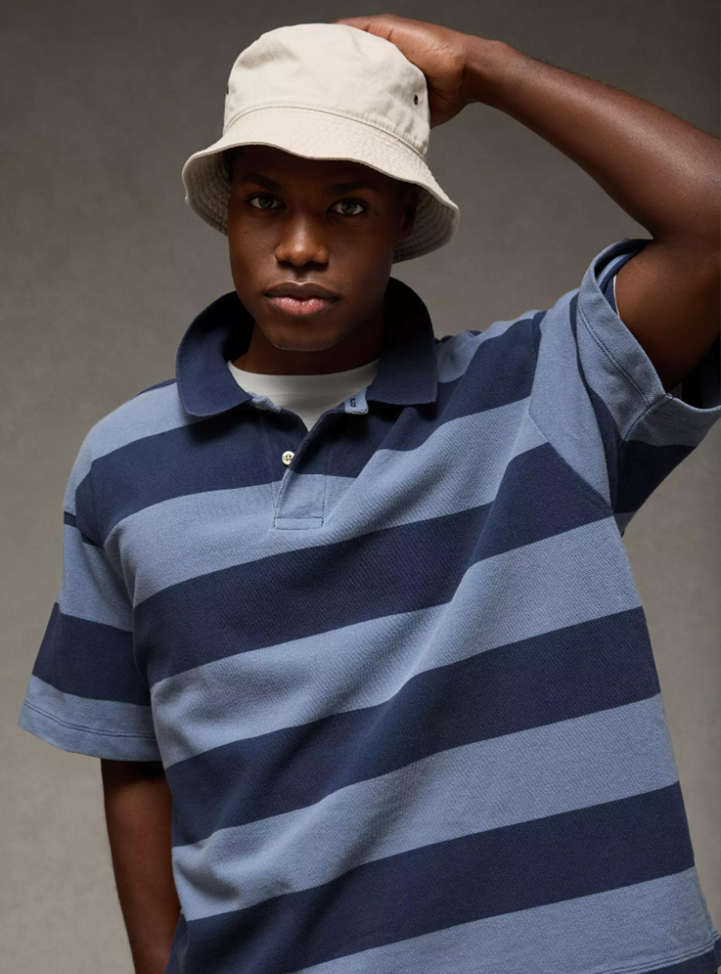 Polera Polo AE Boxy Fit Piqué-2