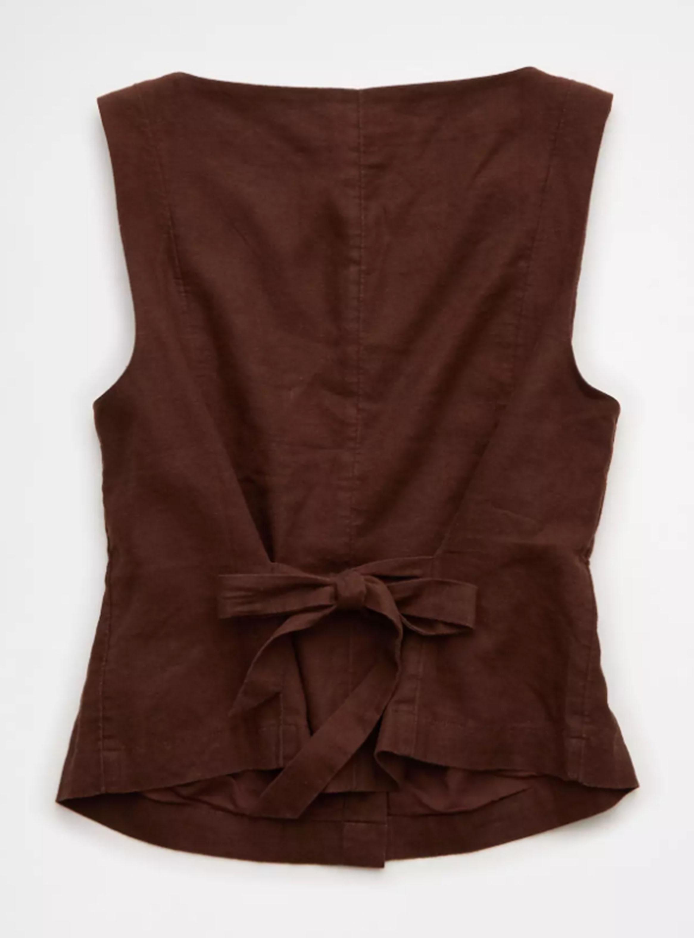 Blusa Ae Lino sin Mangas-4