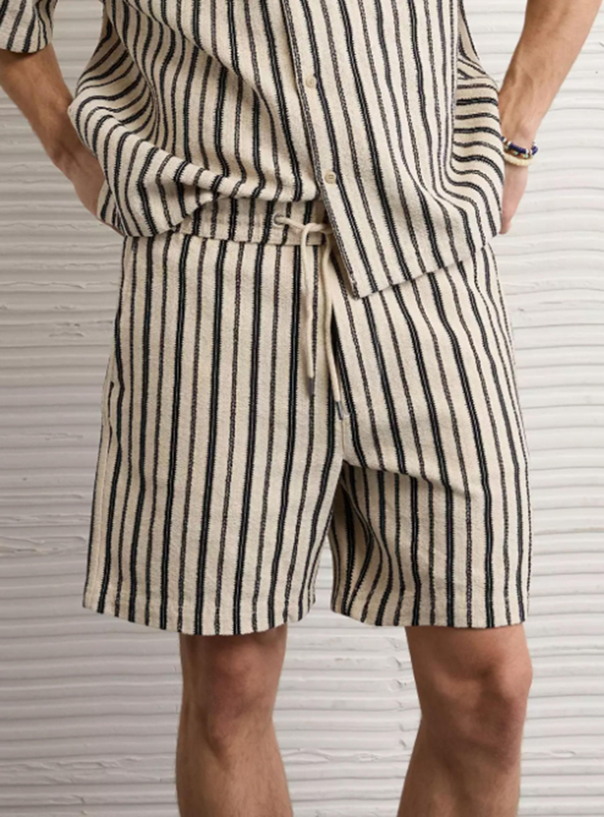 Short AE Texturizado Rayado-2