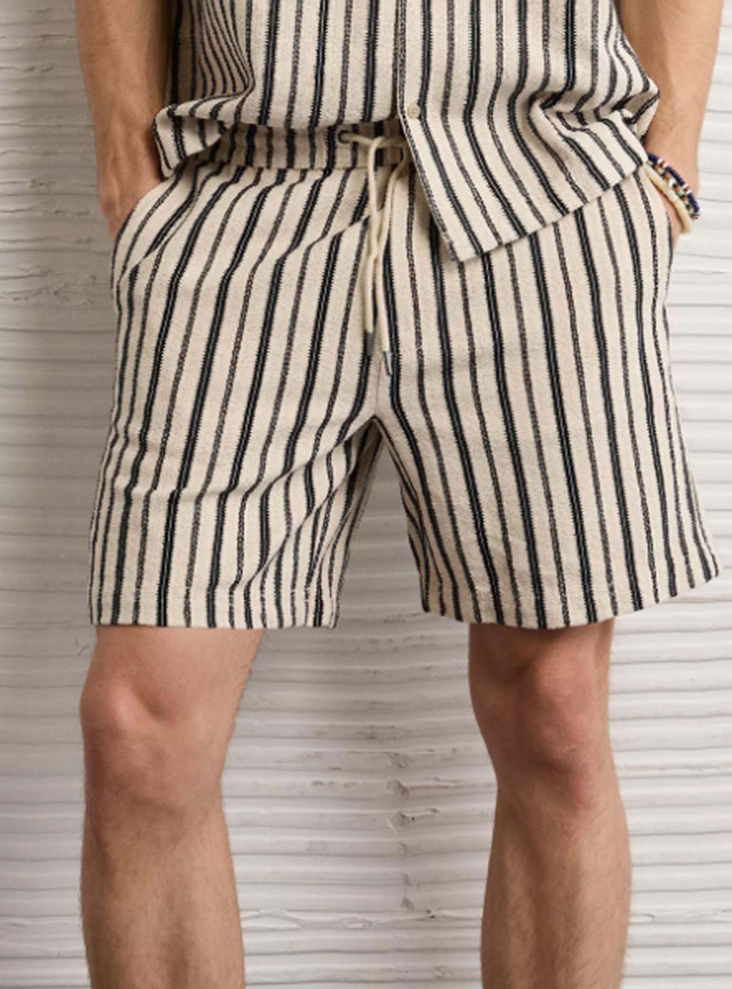 Short AE Texturizado Rayado-0