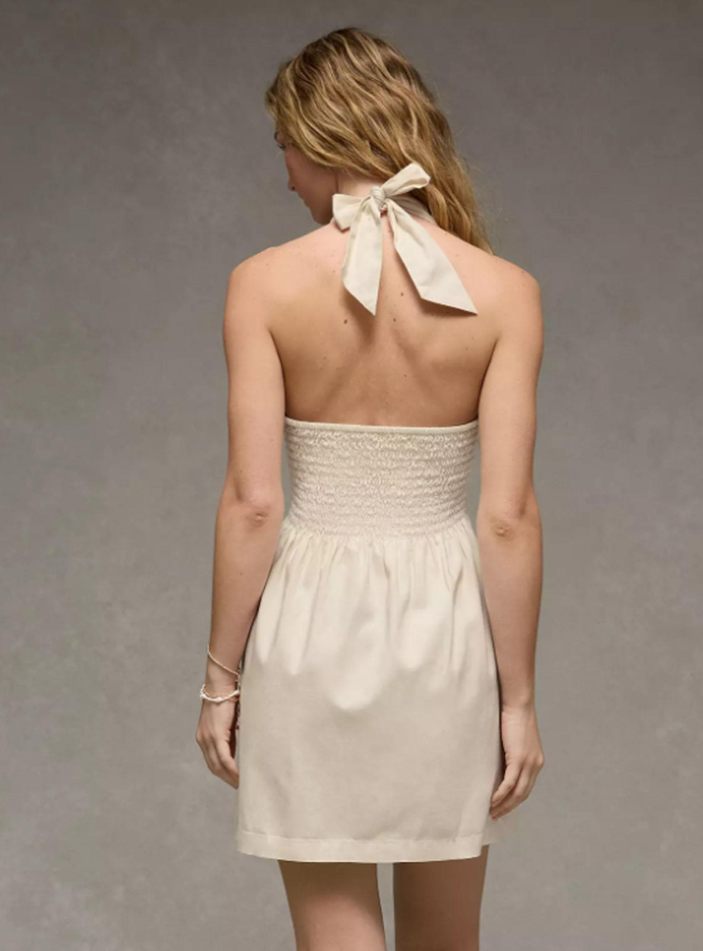 Vestido Ae Halter Ojal Mini-1