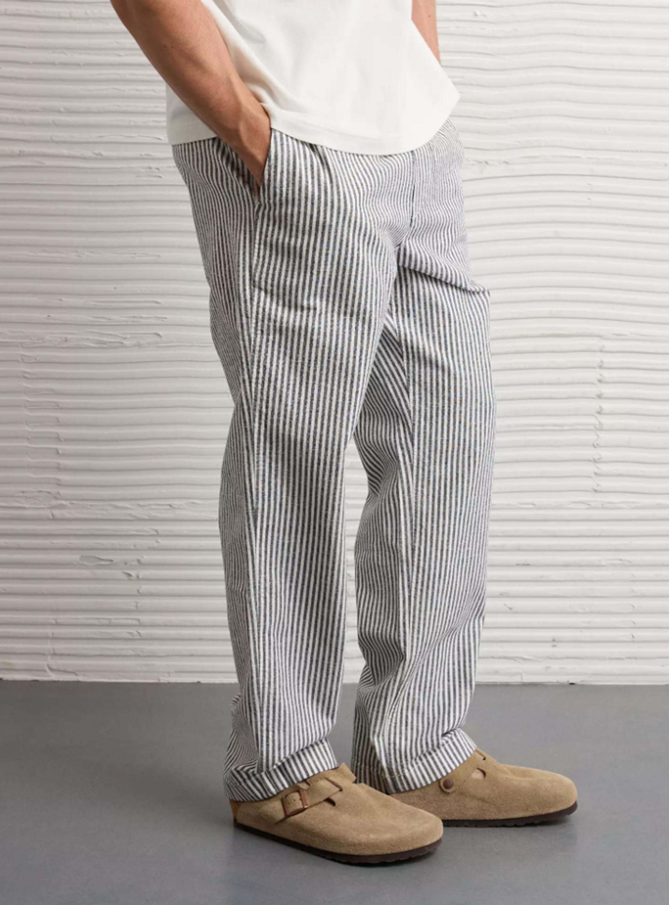 Pantalón AE Elasticado Rayado Algodón-2
