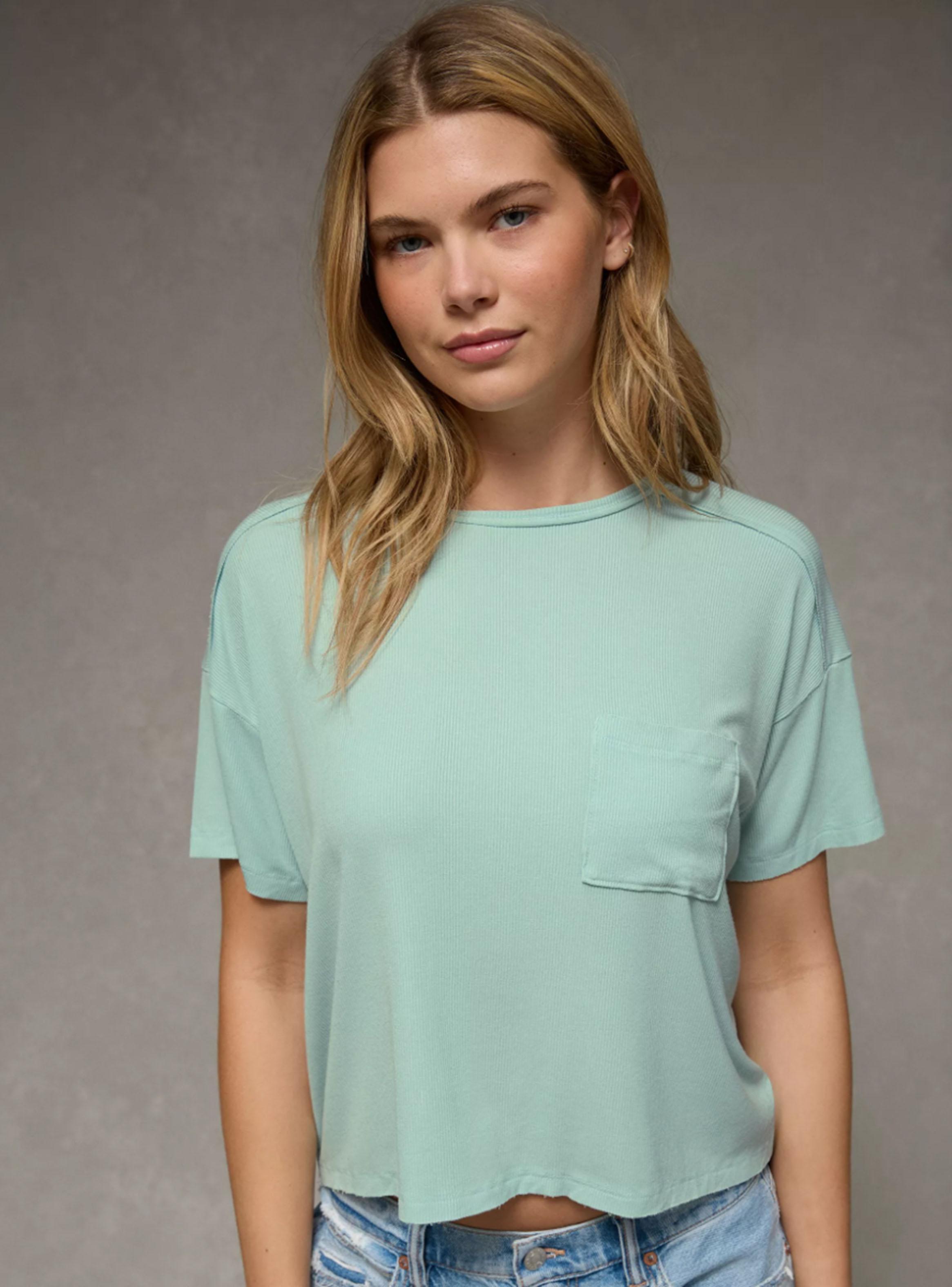 Polera Ae Bolsillo Cuello Redondo-0