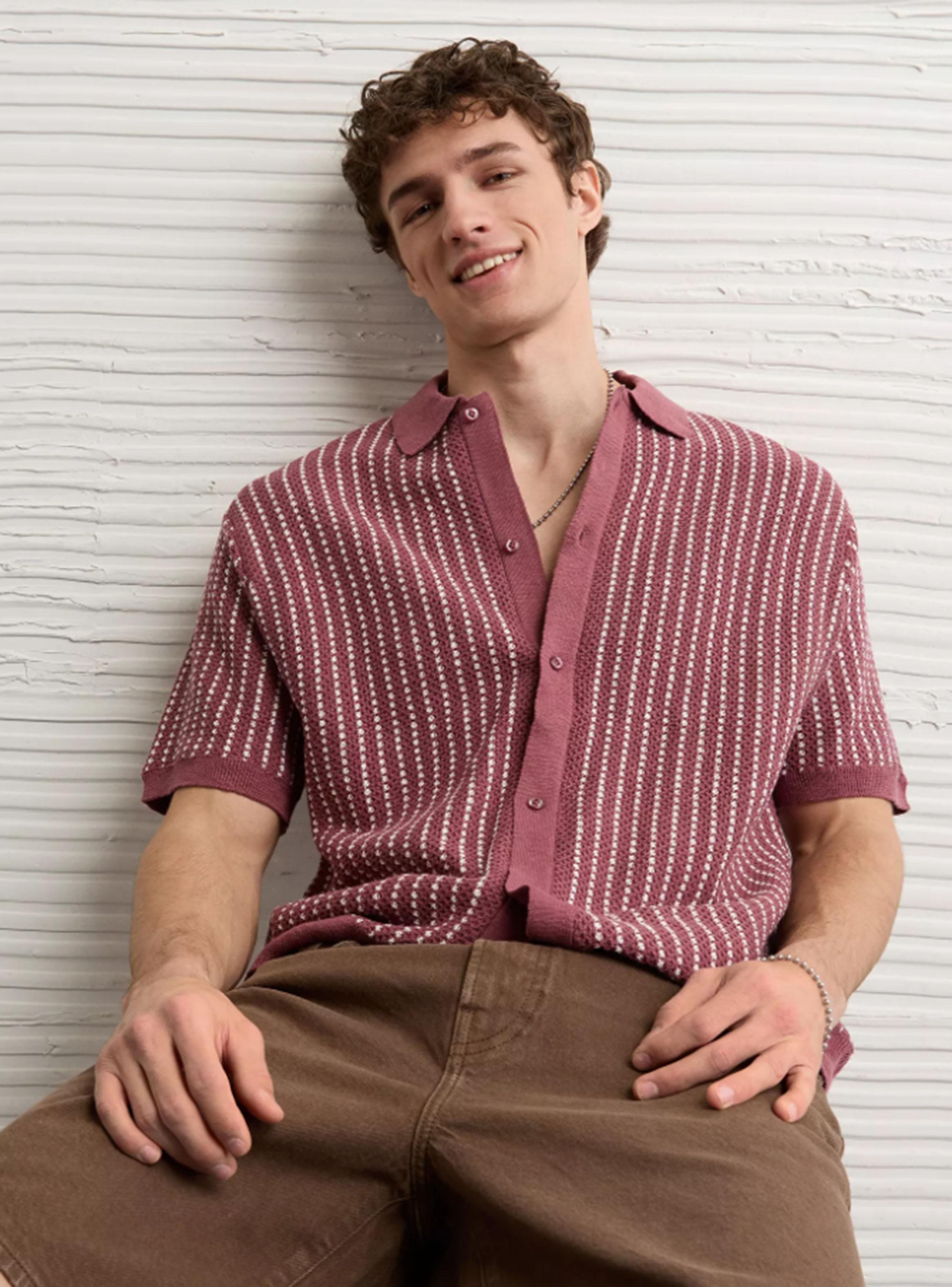 Camisa Polo AE Tejida con Botones-0
