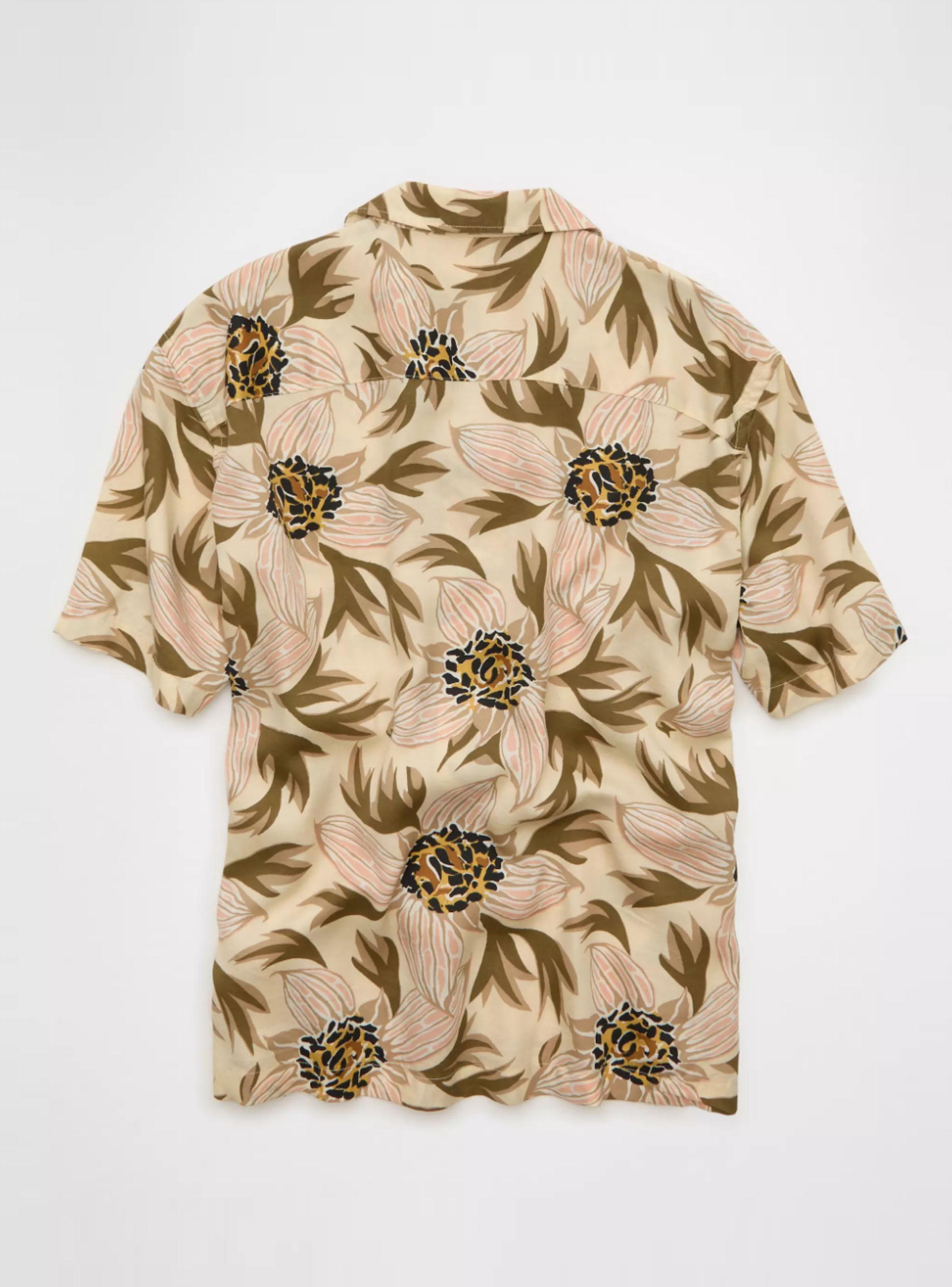 Camisa AE Manga Corta Floreada-4