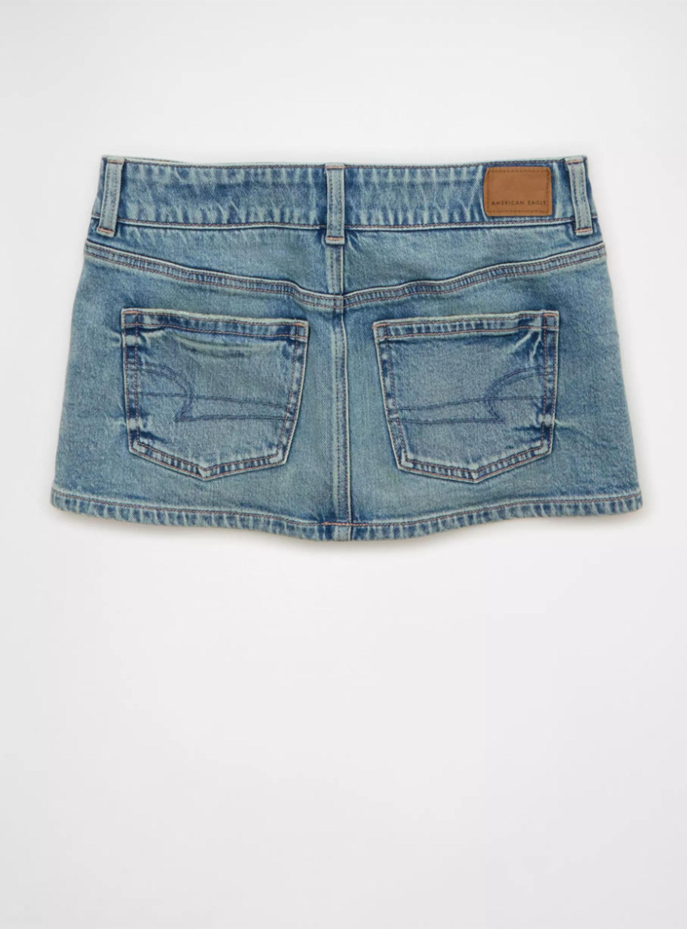 Falda Mini Ae Mini Denim Tiro Bajo-3