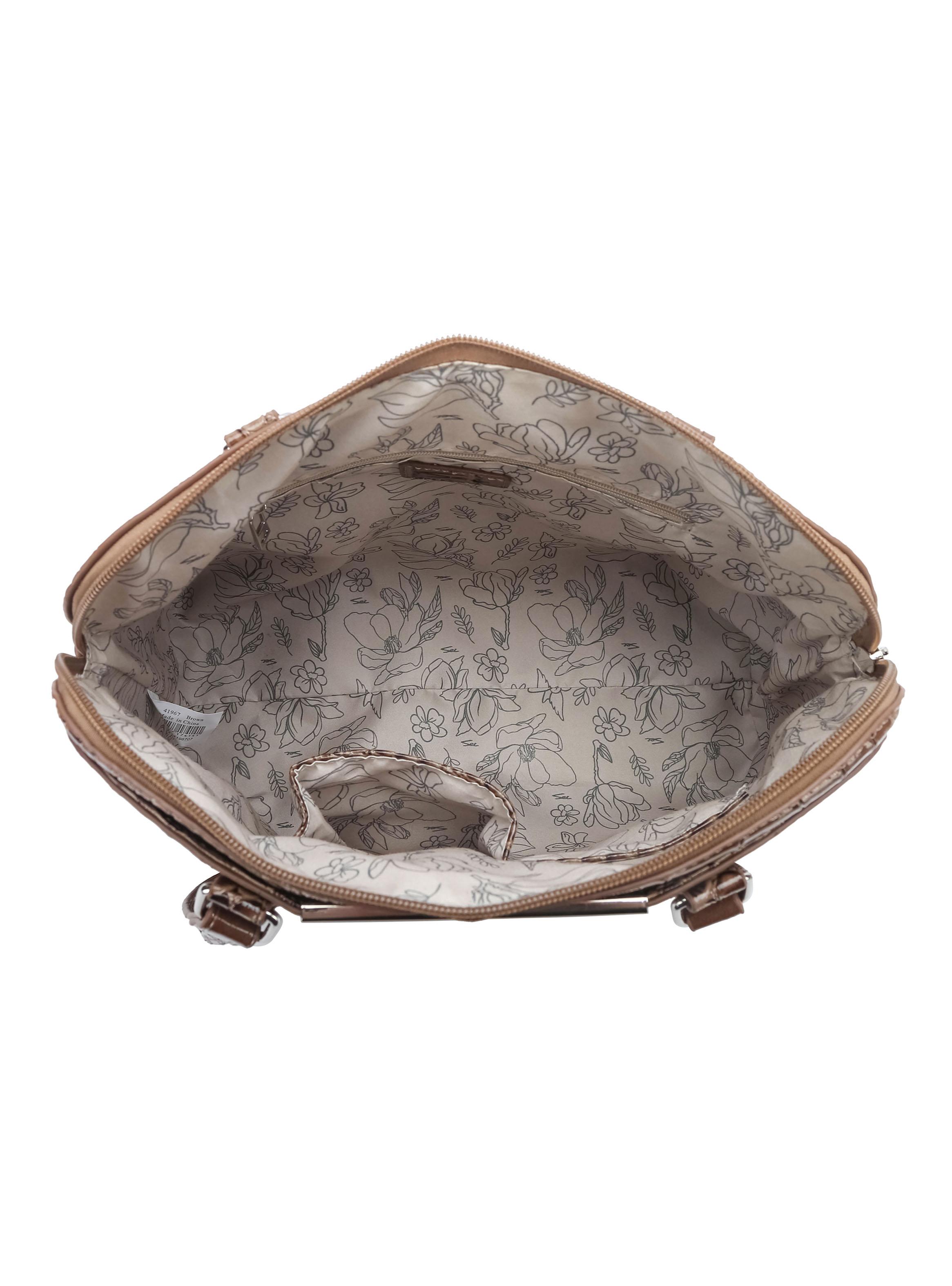 Cartera de Hombro Croco Hydrangea-3