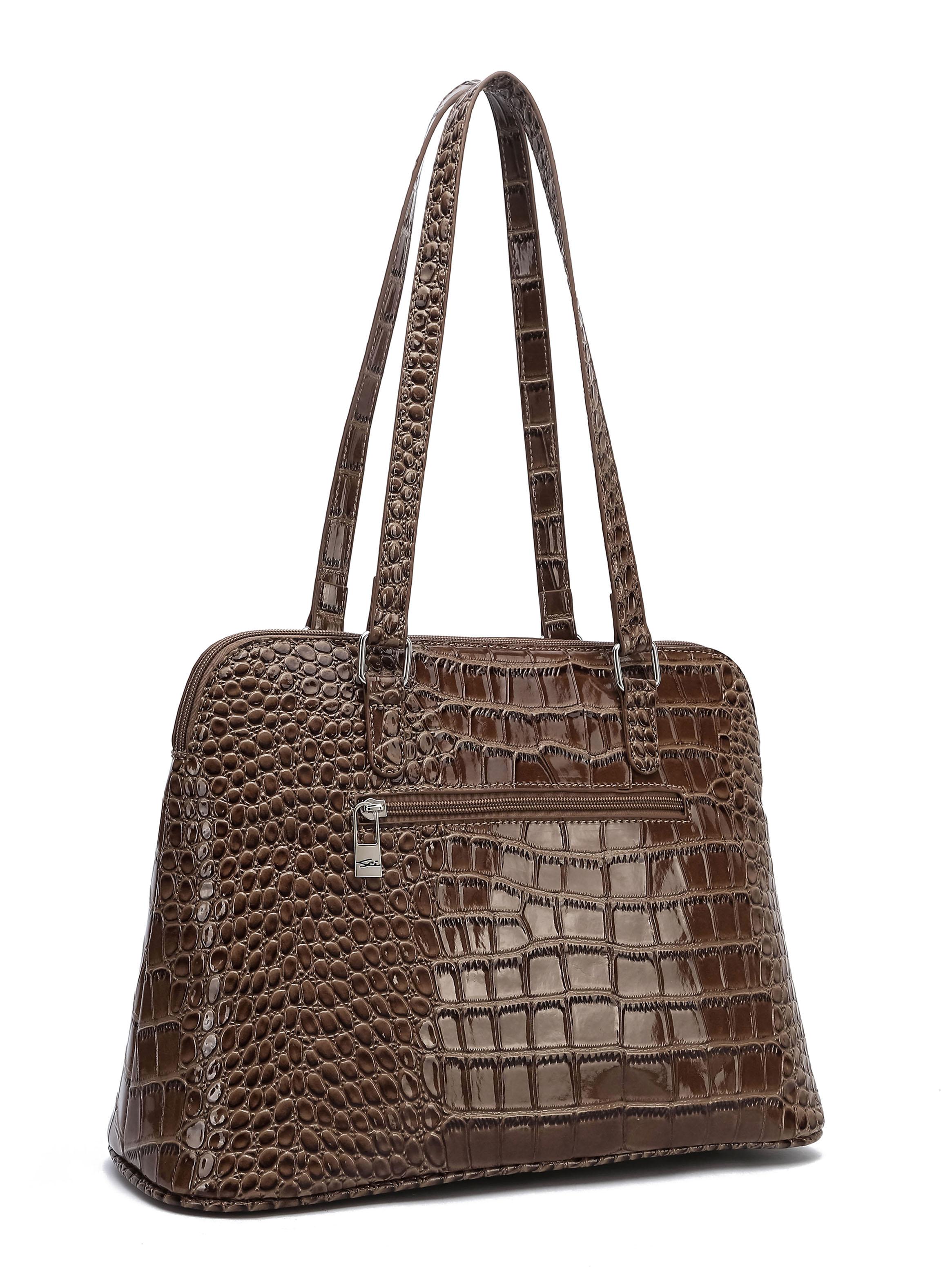 Cartera de Hombro Croco Hydrangea-2