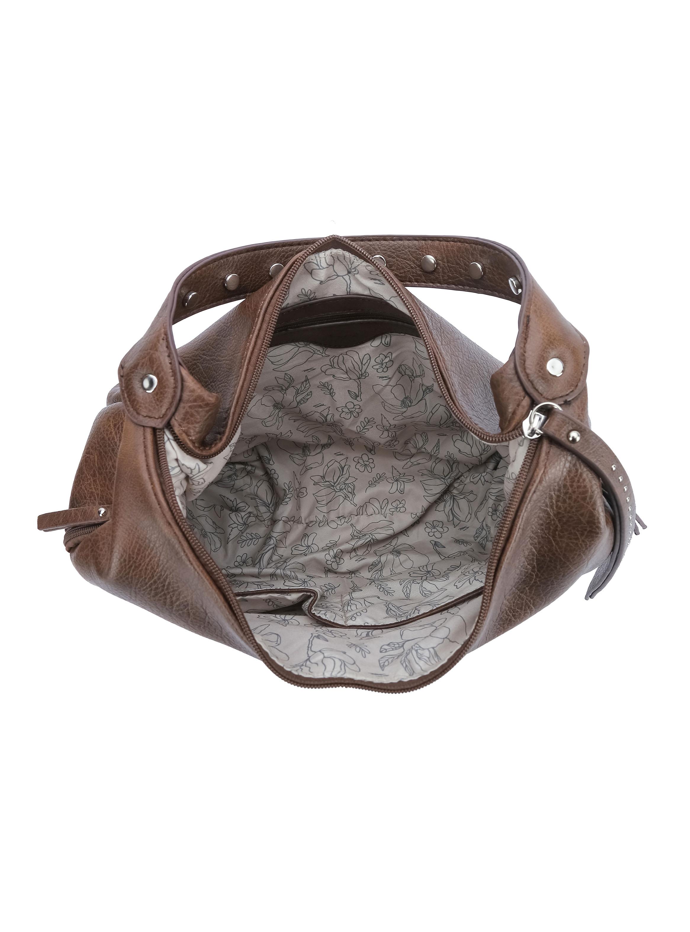 Cartera de Hombro Minimalista Rose Café-2