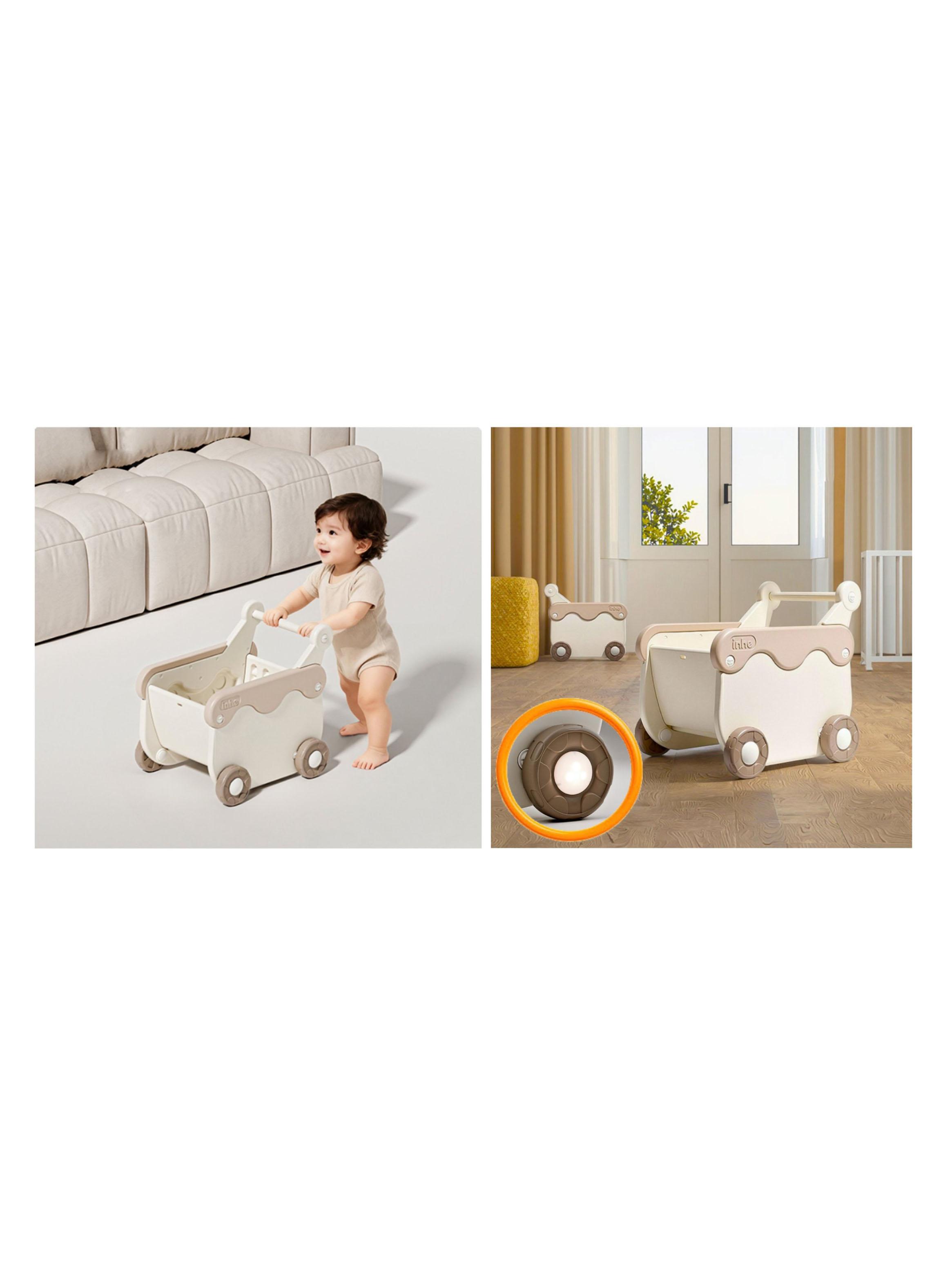 Caminador Correpasillos Bebé Mini Wagon Beige-2