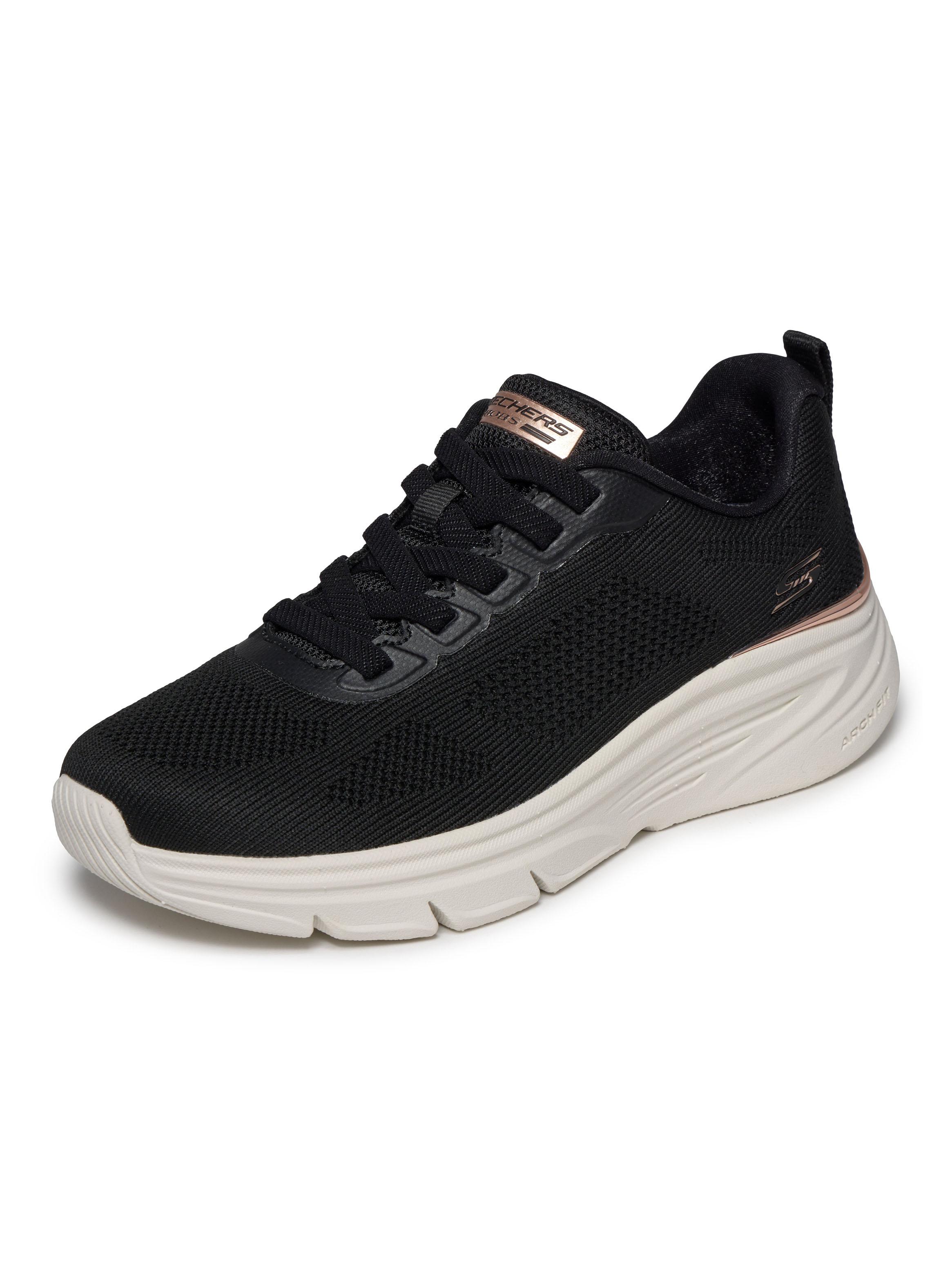 Zapatilla Urbana Negra Bobs Sport Arch Fit Elev8 Mujer-2