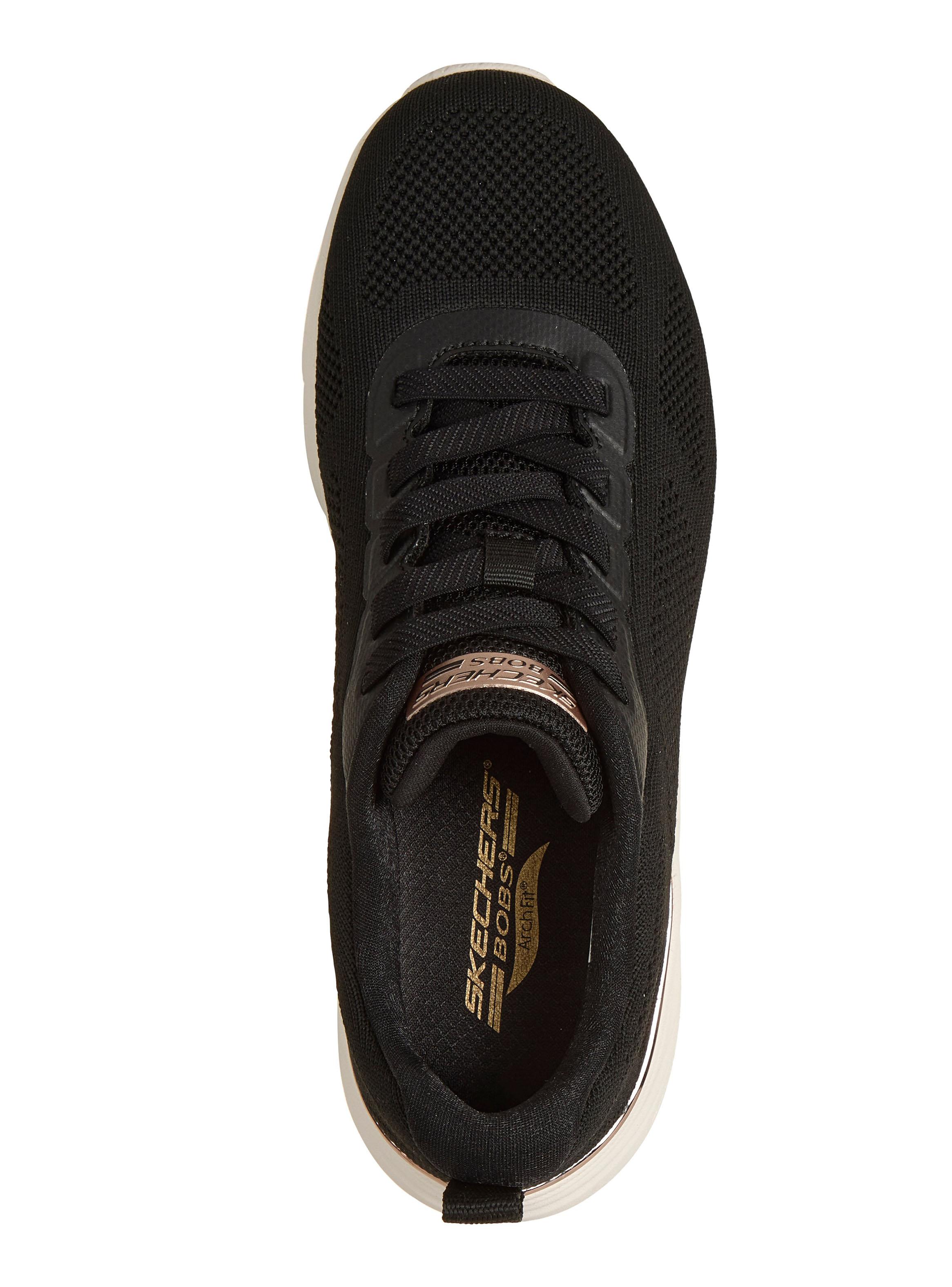 Zapatilla Urbana Negra Bobs Sport Arch Fit Elev8 Mujer-4