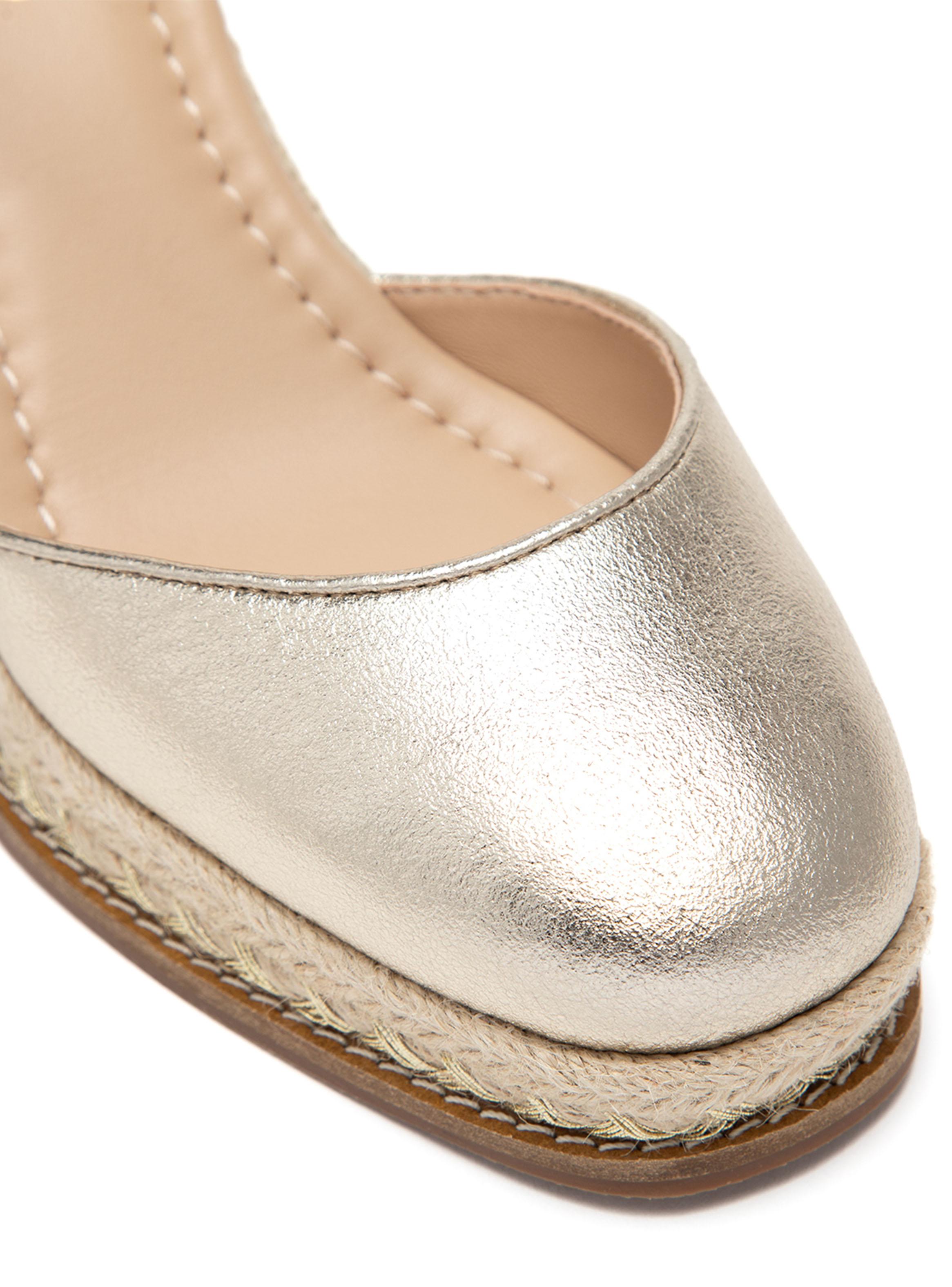Alpargata Adela Dorado 661101 Cuero Mujer-5