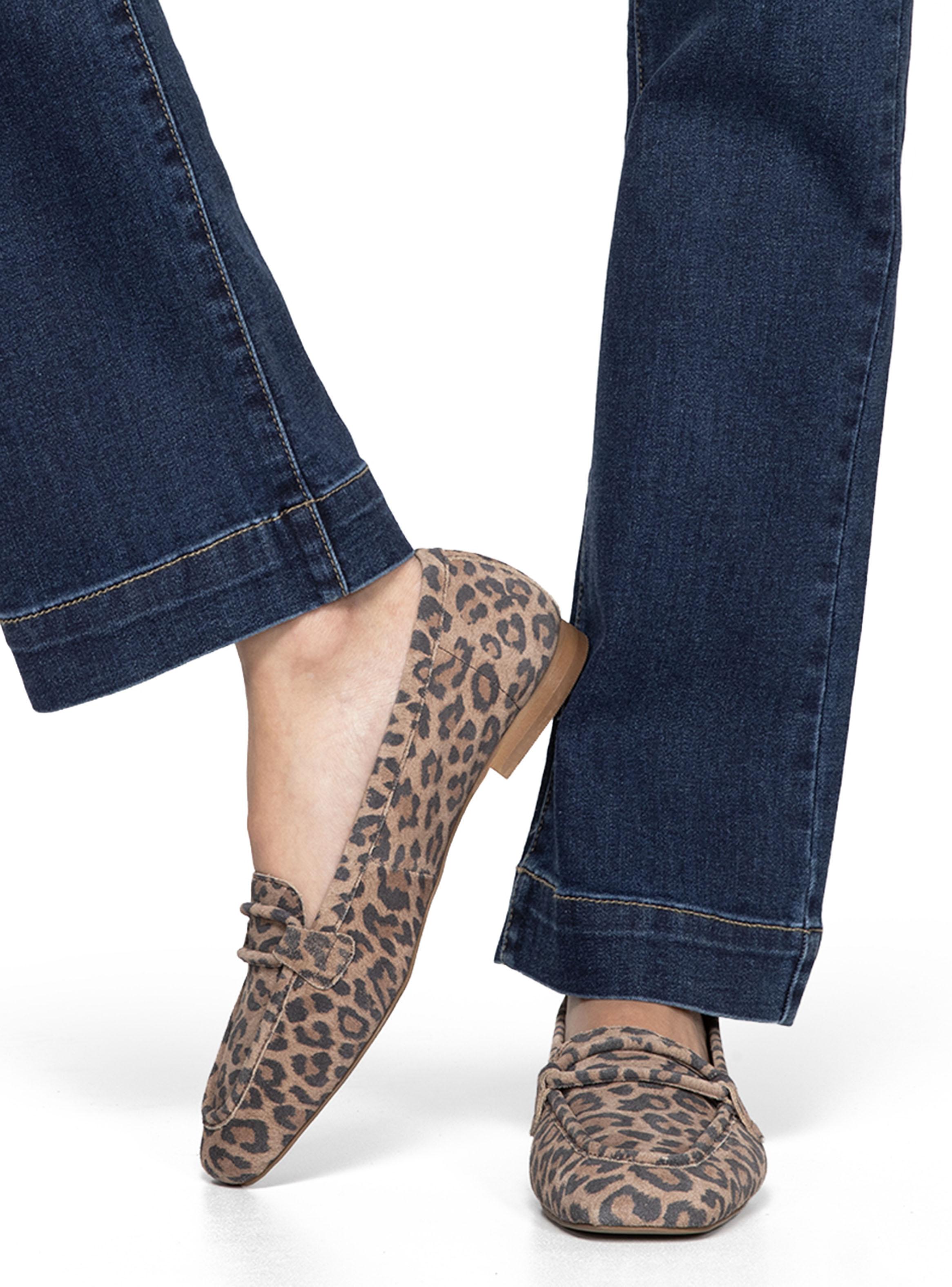 Mocasín Cuero Gemma Leopardo 661504 Mujer-0