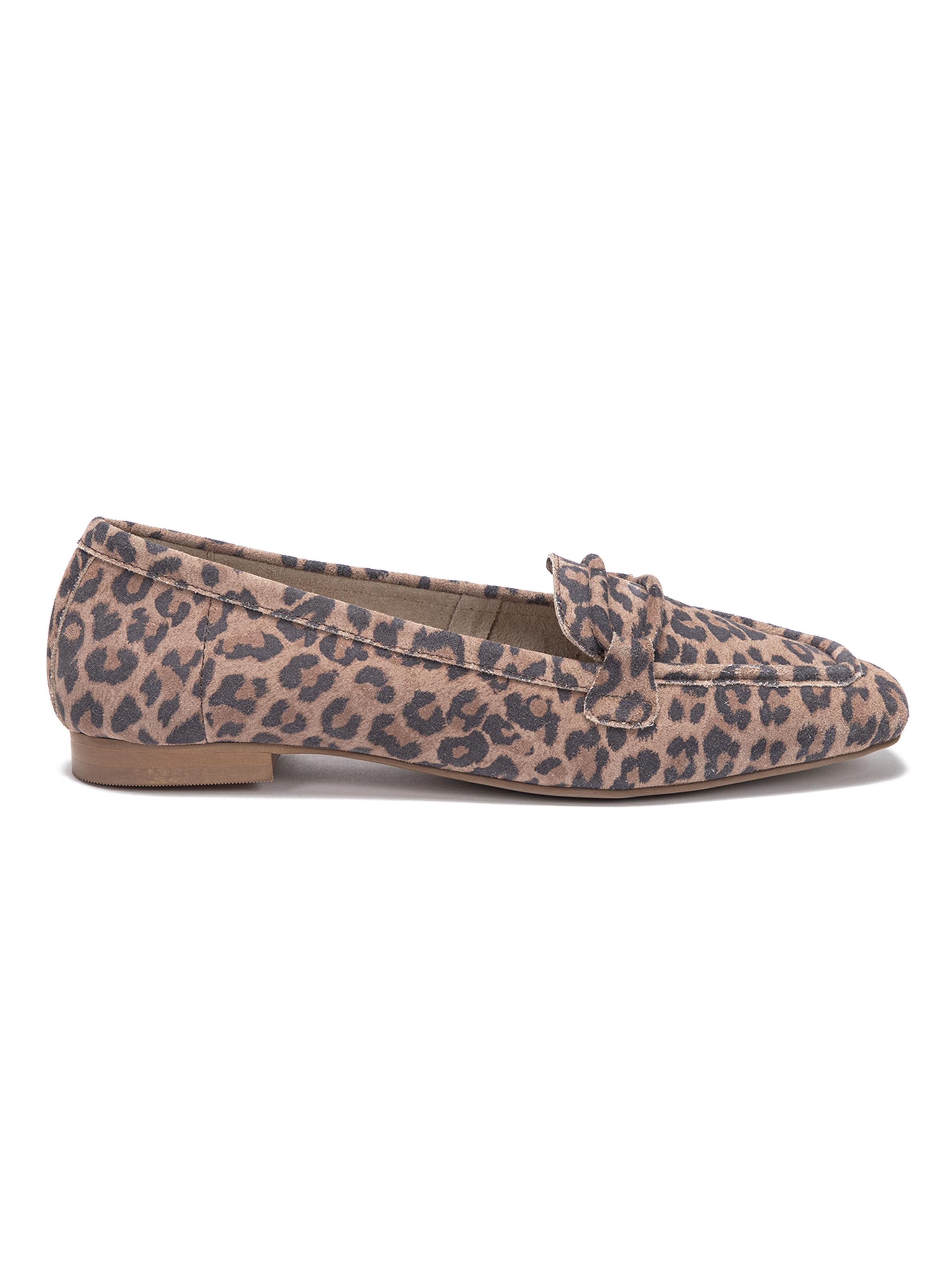 Mocasín Cuero Gemma Leopardo 661504 Mujer-1