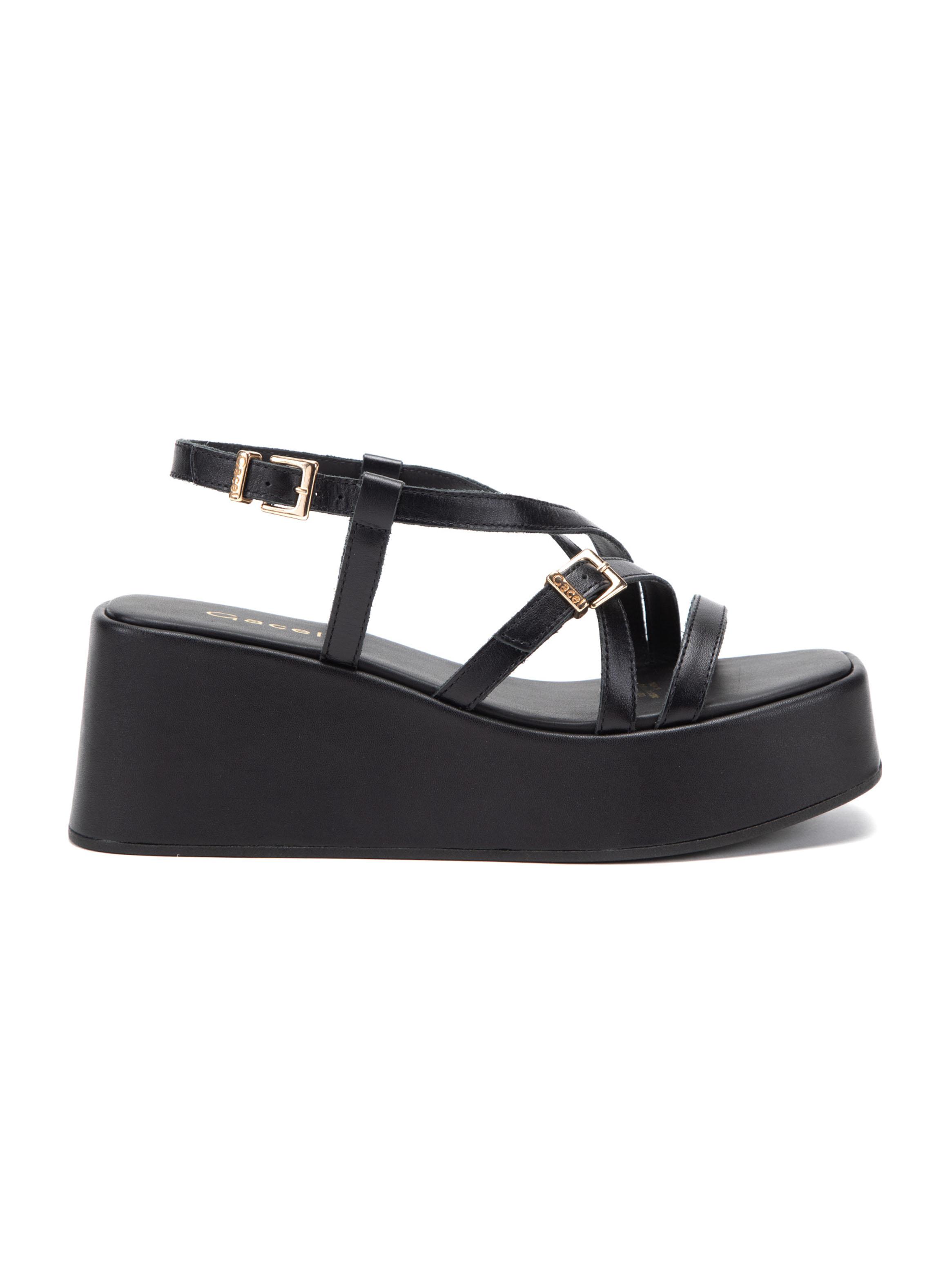 Sandalia Plataforma Xime 661475 Cuero Mujer-1