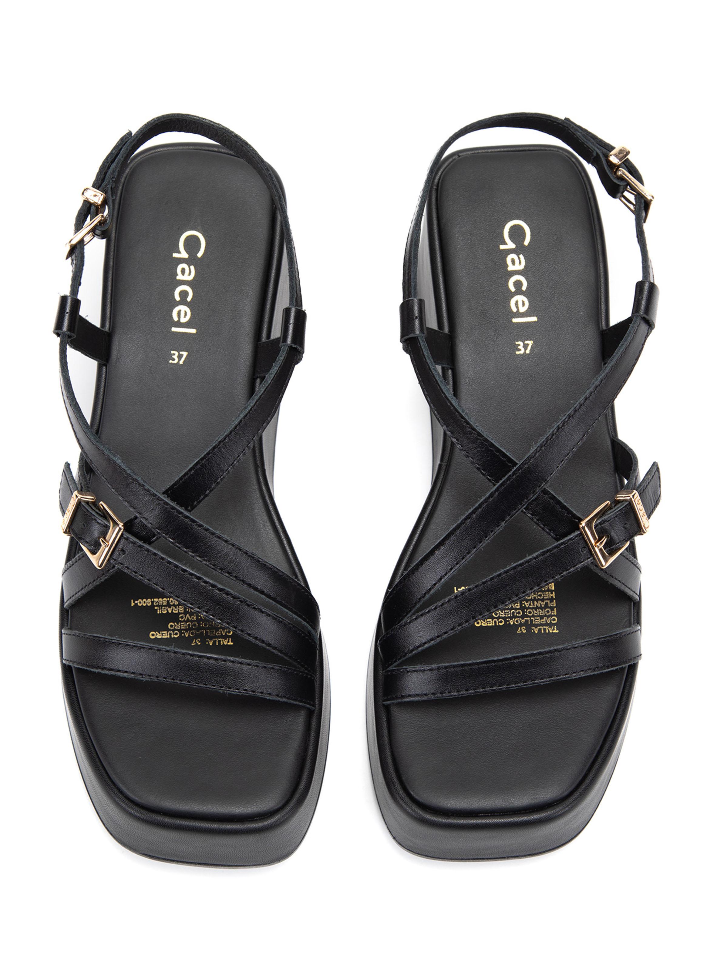 Sandalia Plataforma Xime 661475 Cuero Mujer-3