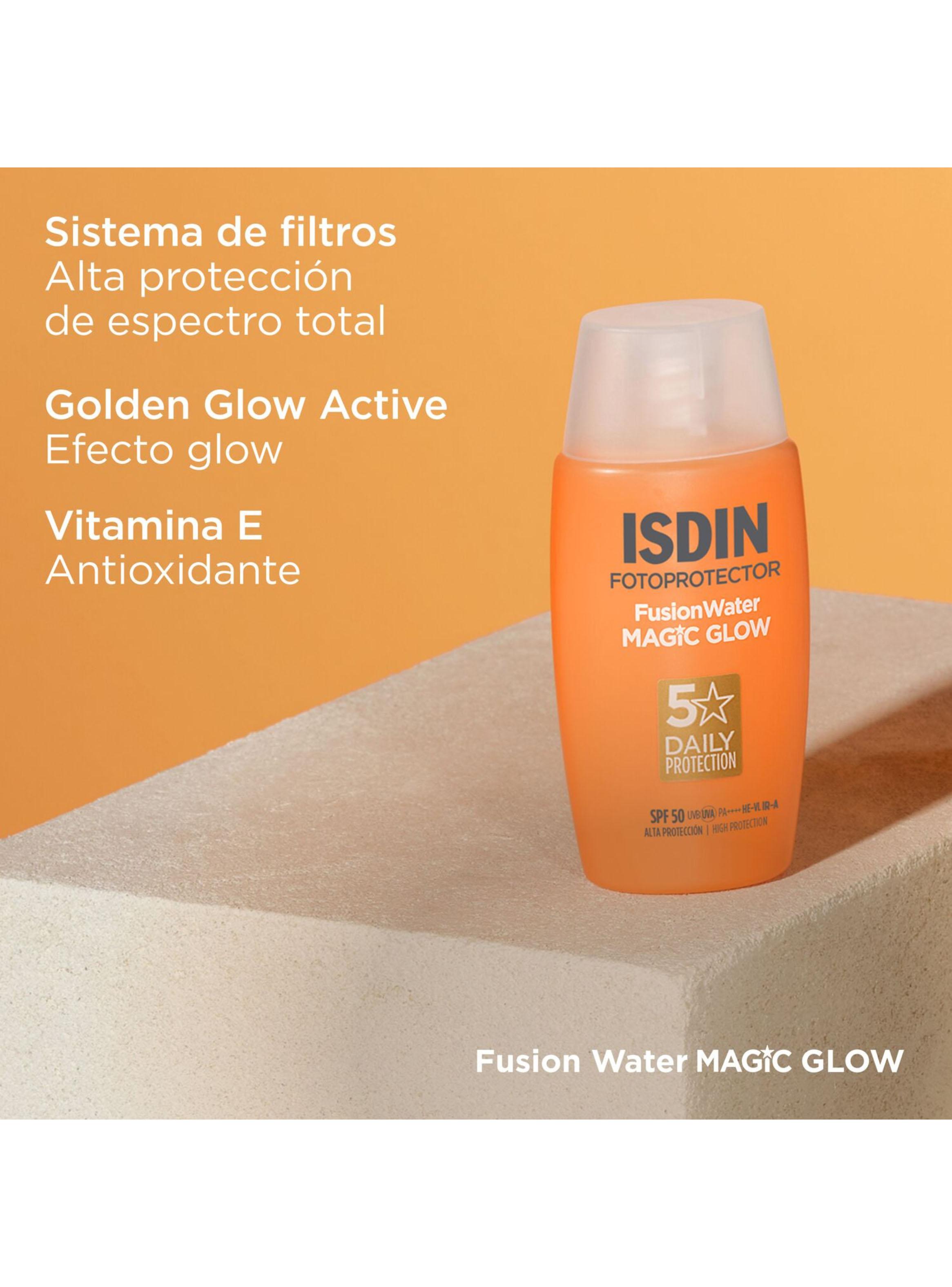 ISDIN Fusion Water Magic Glow SPF50 – Protector solar facial 50 ml-2
