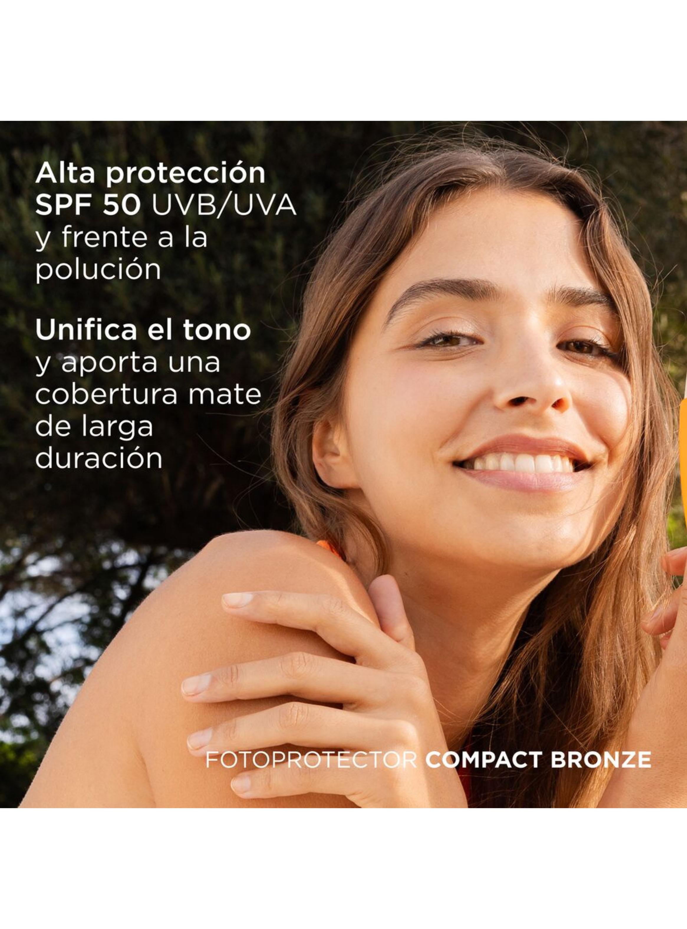 Protector Solar Compacto con Color Compact Bronze SPF50 10 g-1