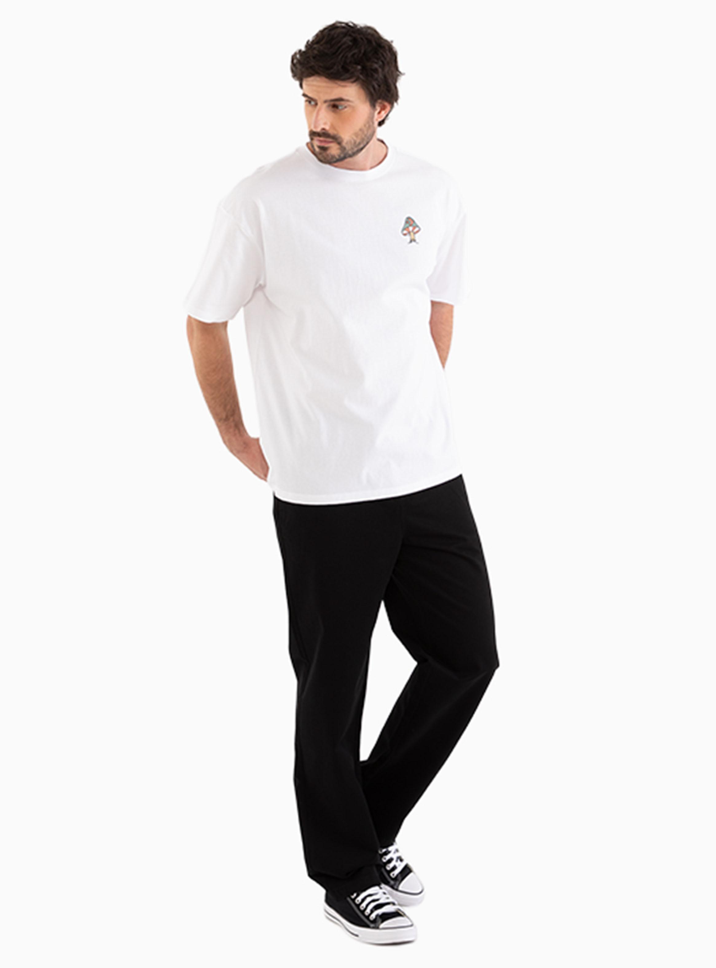 Polera Oversize Mushroom Manga Corta-0