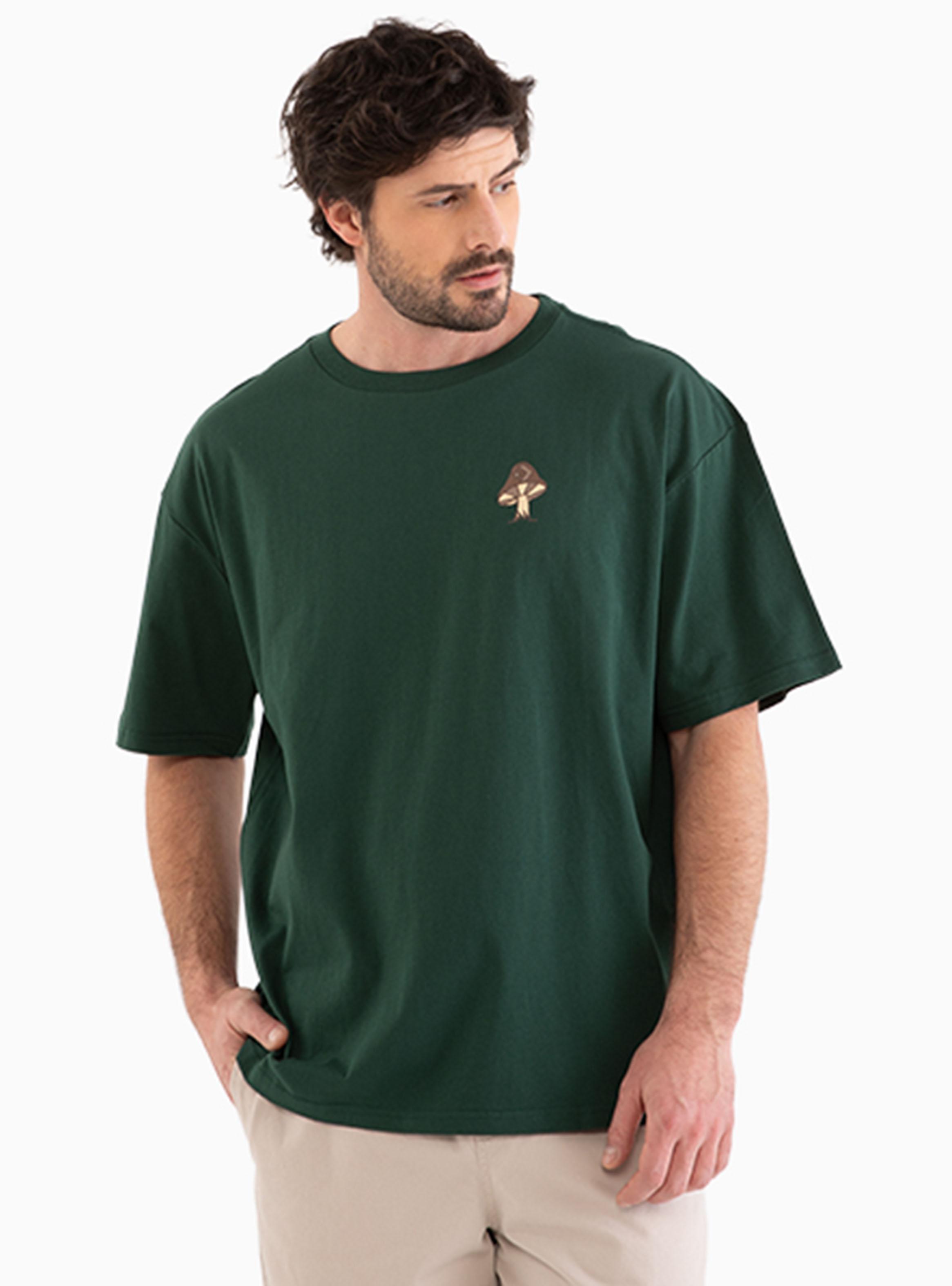 Polera Oversize Mushroom Manga Corta-0