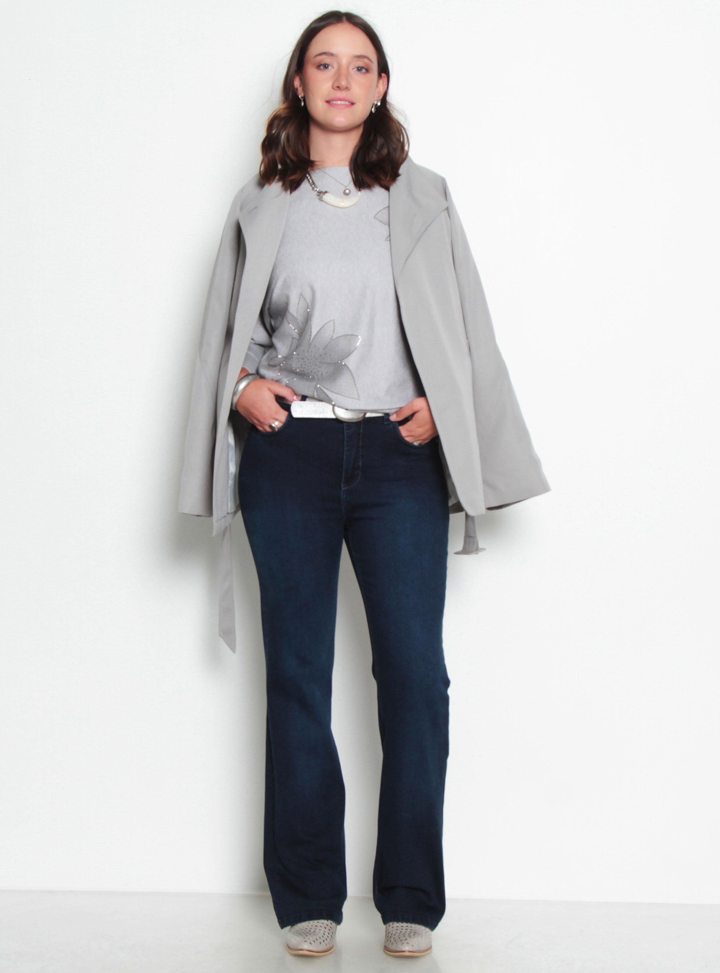 Sweater Manga Tres Cuarto Sublimado Flor-3