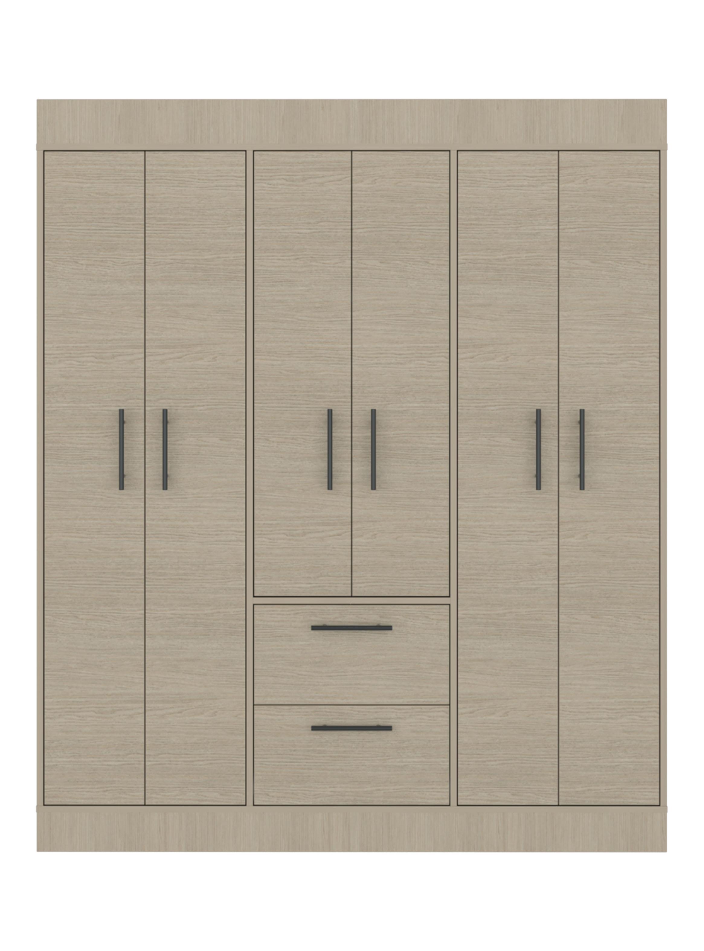 Clóset 6 Puertas 2 Cajones 150 Vm 177.9x150x50.4 cm-2