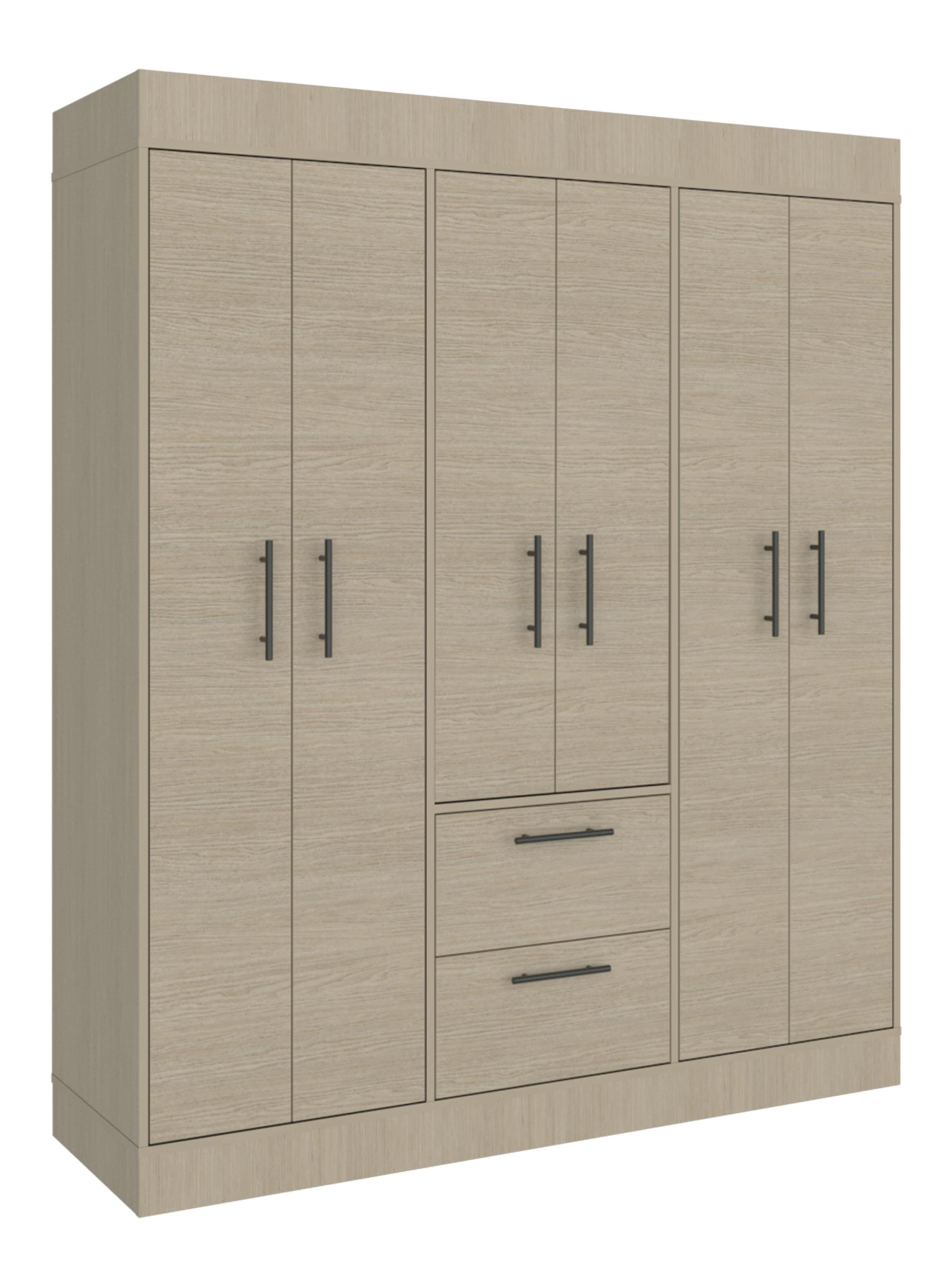 Clóset 6 Puertas 2 Cajones 150 Vm 177.9x150x50.4 cm-0