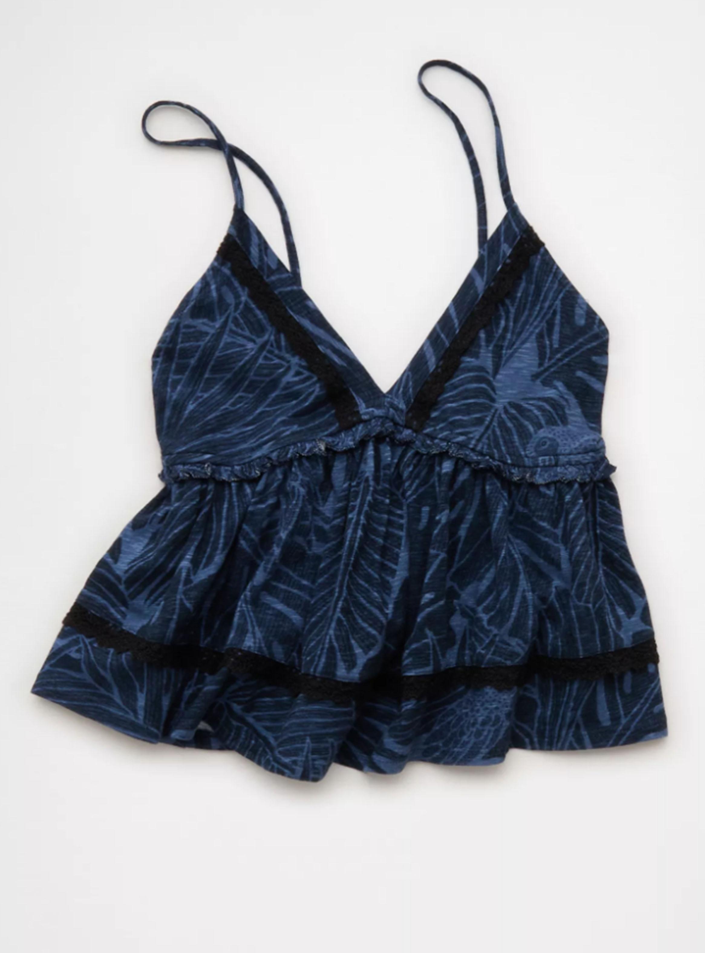 Top Tirantes Ae Jeans Floreado-3